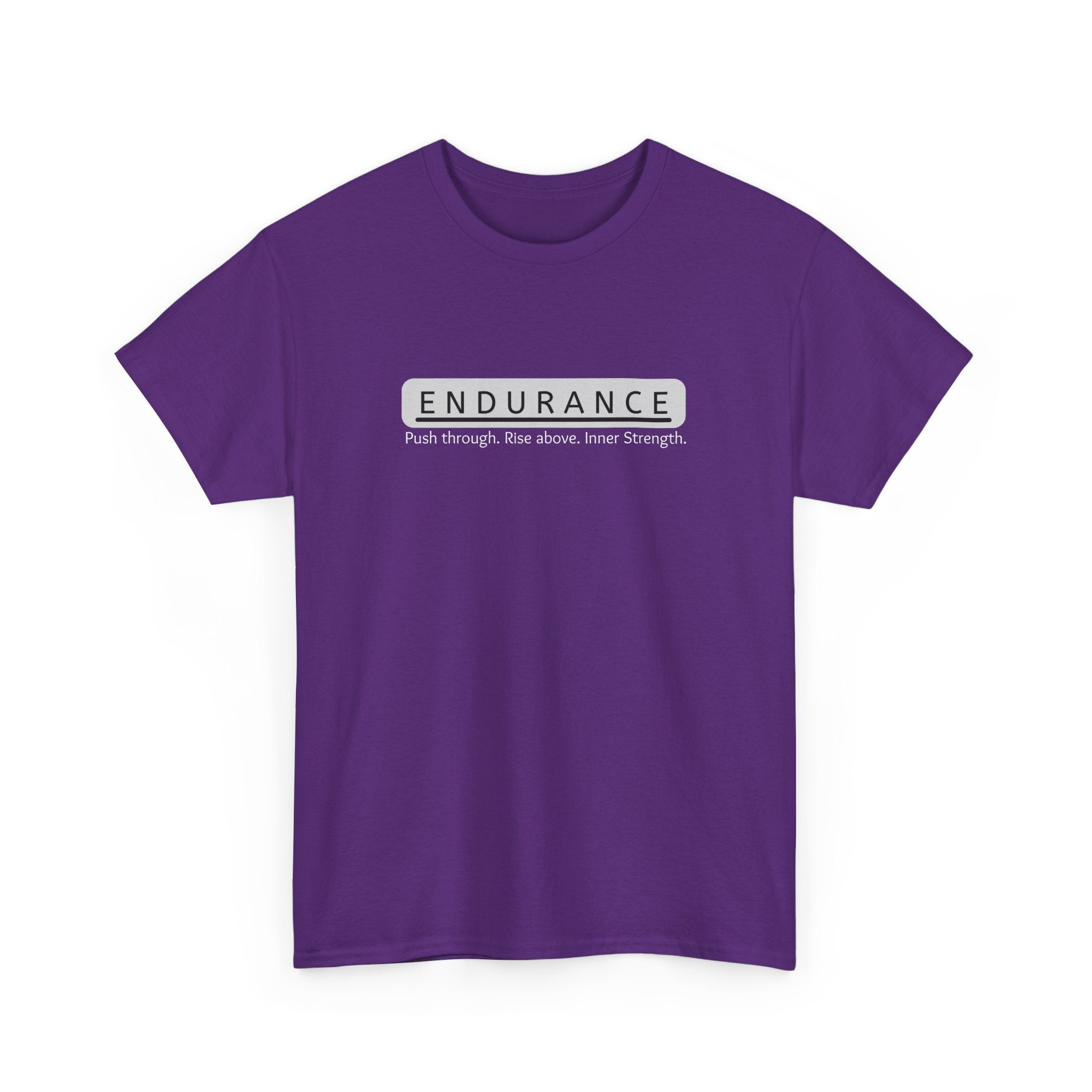 Inspirational Unisex Heavy Cotton Tee - 'Endurance' Motivational Shirt
