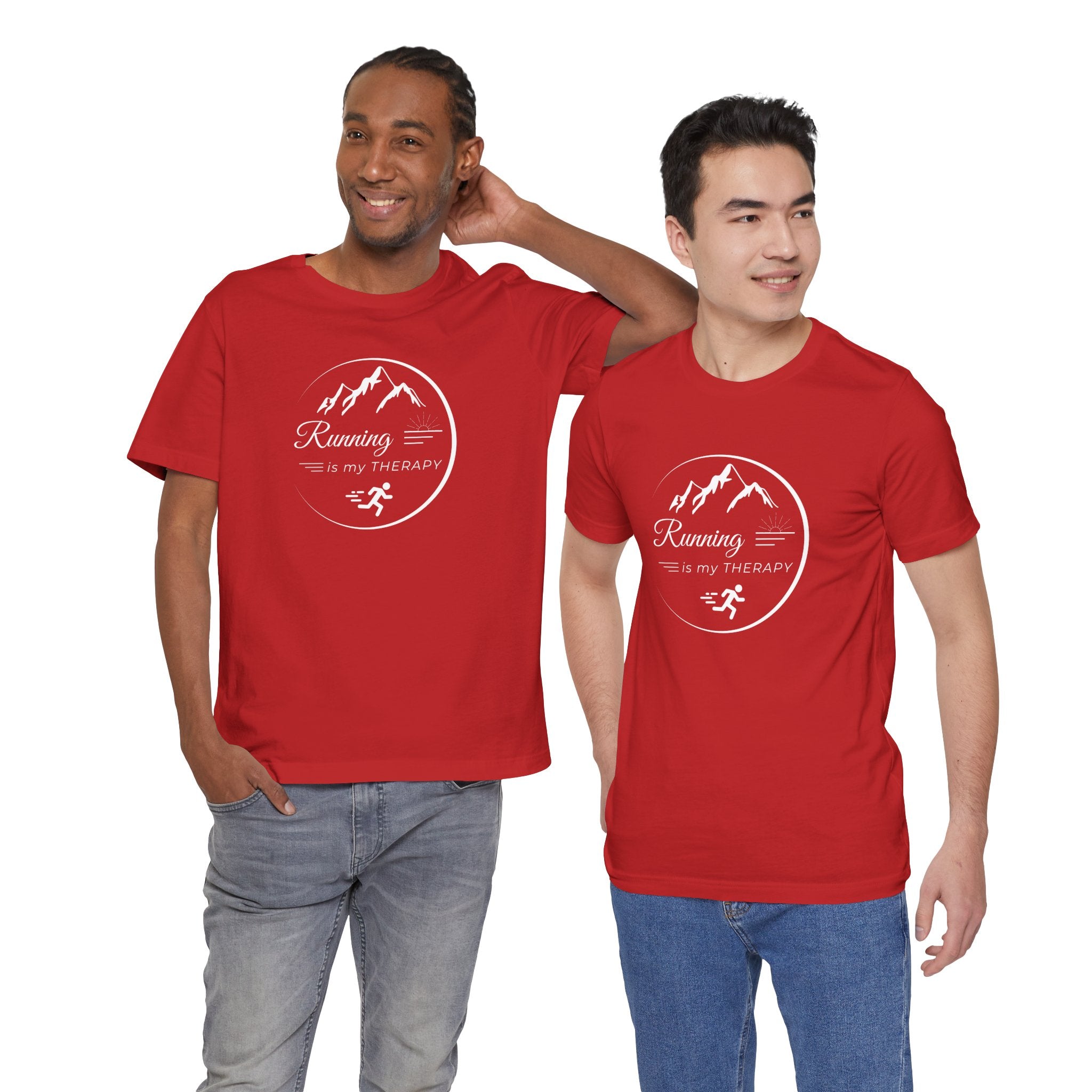 Running is My Therapy Unisex Jersey Tee - Perfect Gift for Runners
