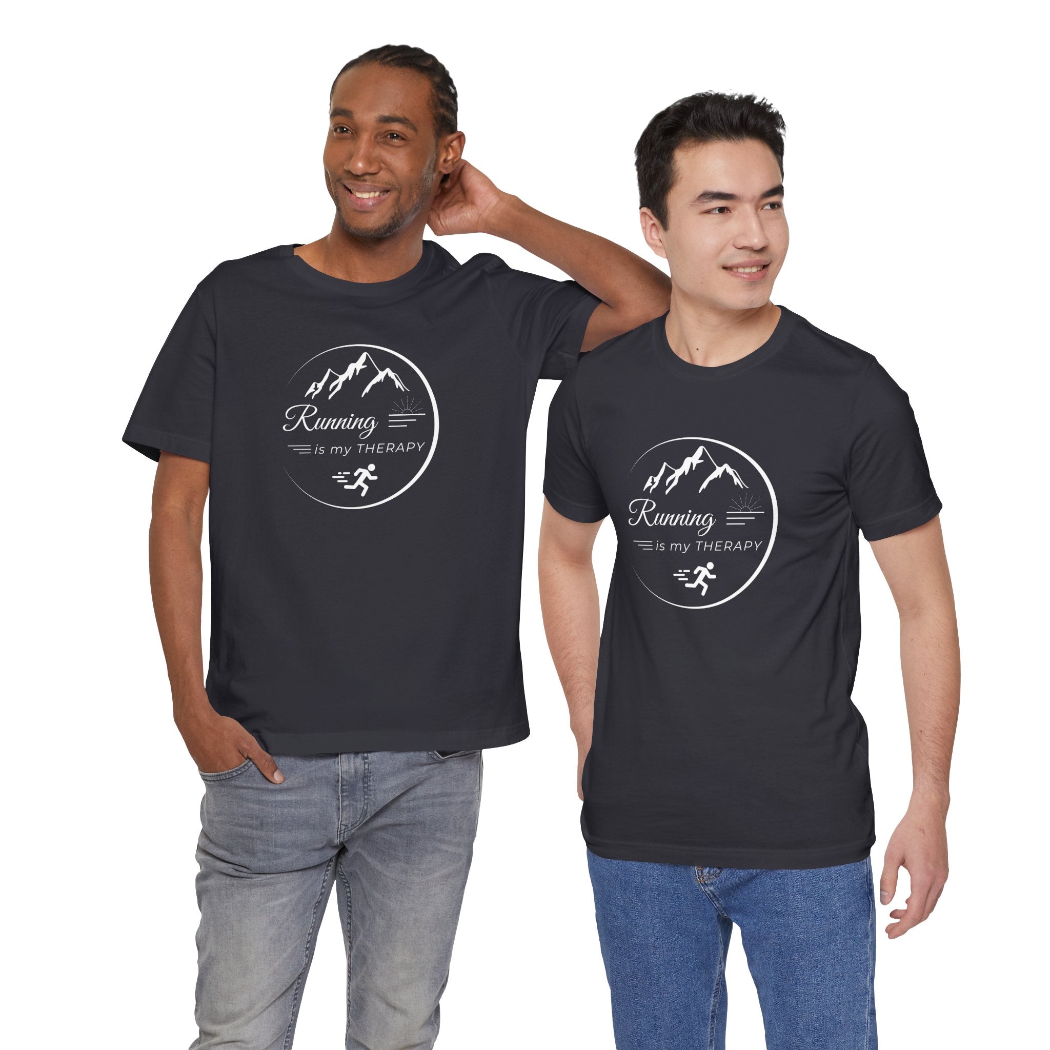 Running is My Therapy Unisex Jersey Tee - Perfect Gift for Runners
