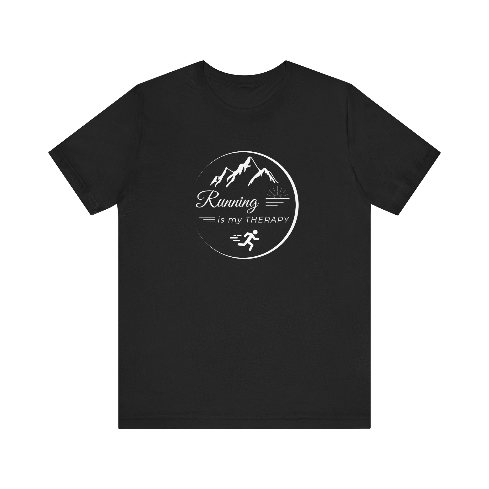 Running is My Therapy Unisex Jersey Tee - Perfect Gift for Runners