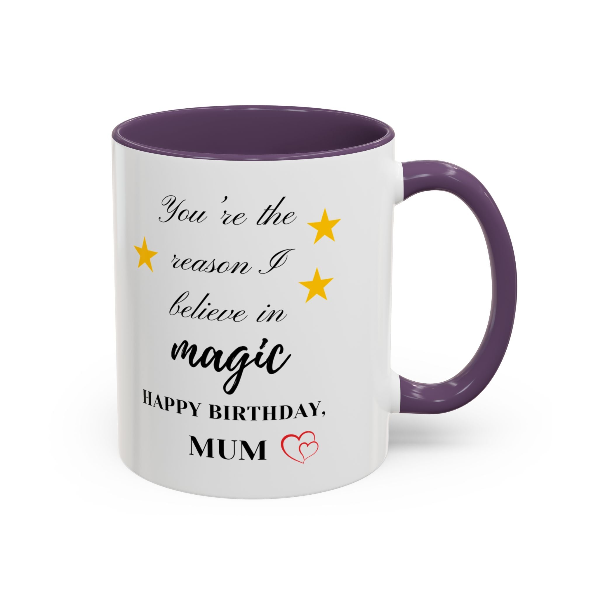 You're the reason I believe in magic, Happy Birthday, Mum - Perfect gift for Mums
