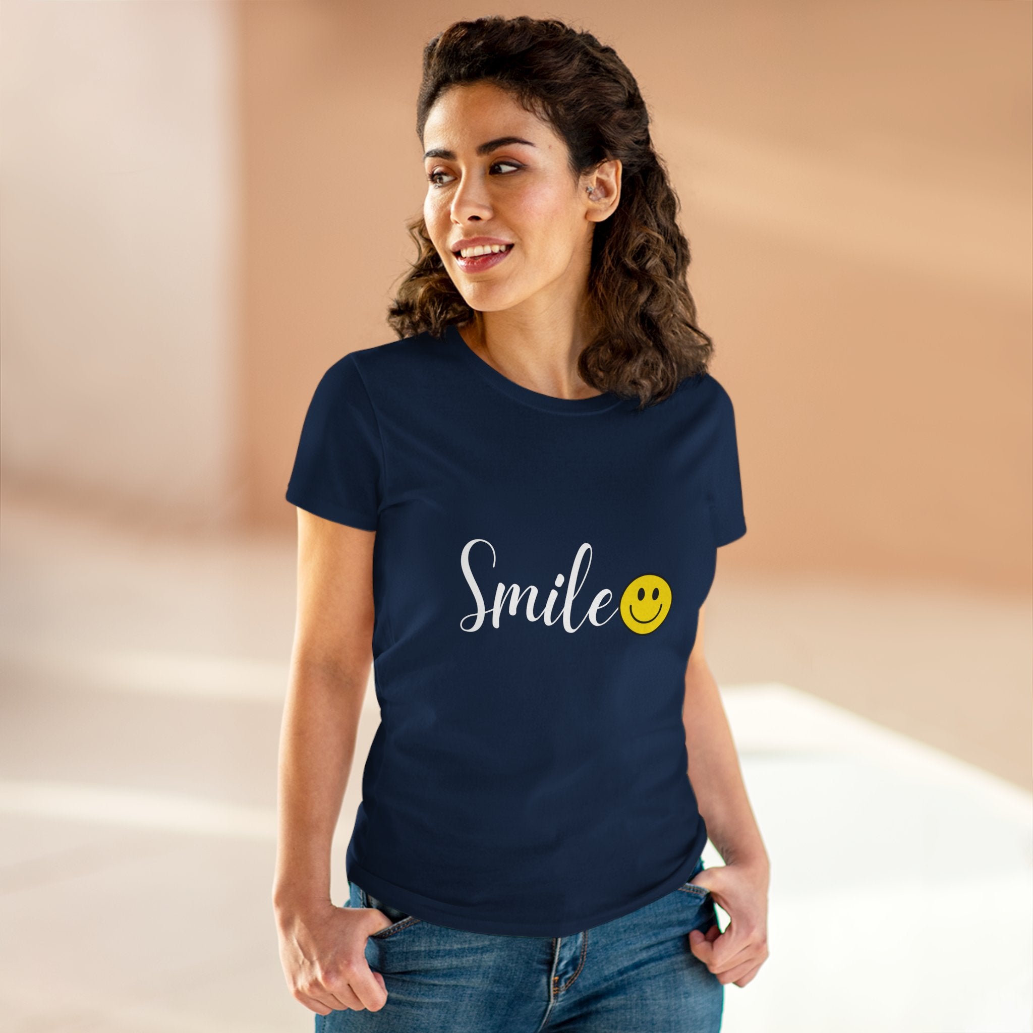 Smile :) Women's Cotton T-shirt