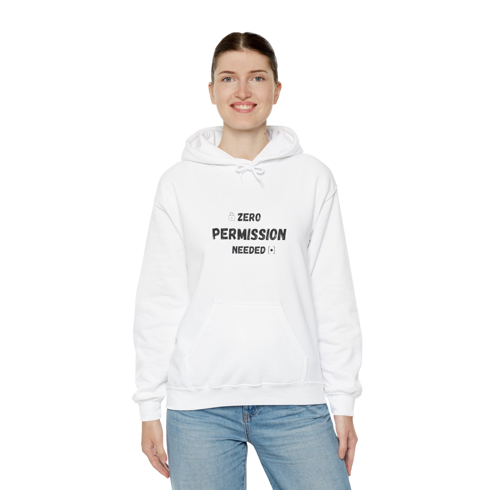 Zero Permission Needed - Unisex Heavy Blend Hoodie