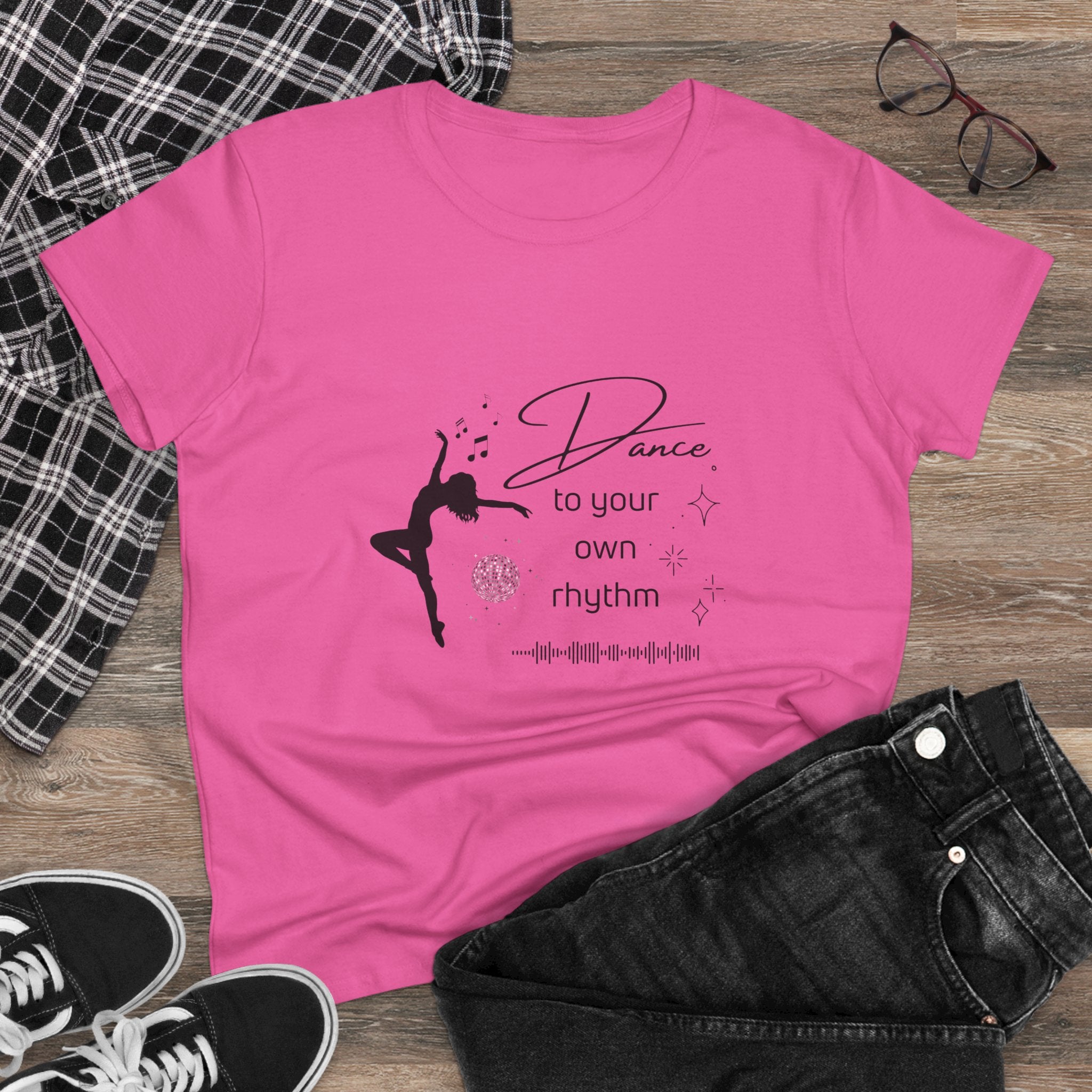 Dance to Your Own Rhythm Women's Midweight Cotton Tee