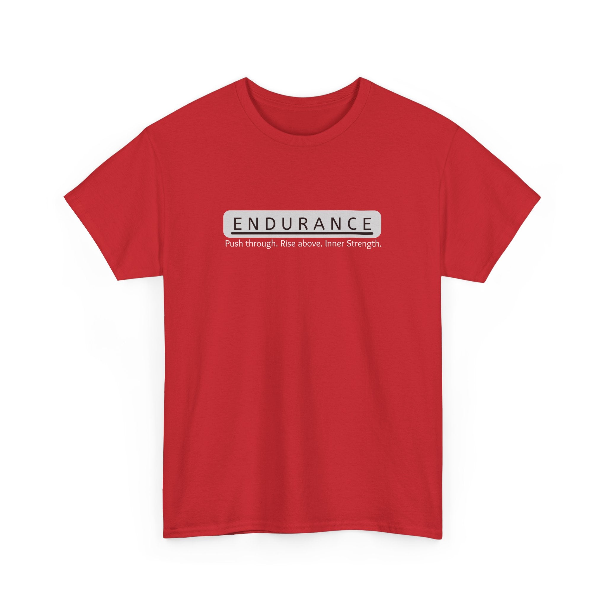 Inspirational Unisex Heavy Cotton Tee - 'Endurance' Motivational Shirt