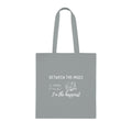 Cotton Tote - "Between the Pages is Where I'm the Happiest"