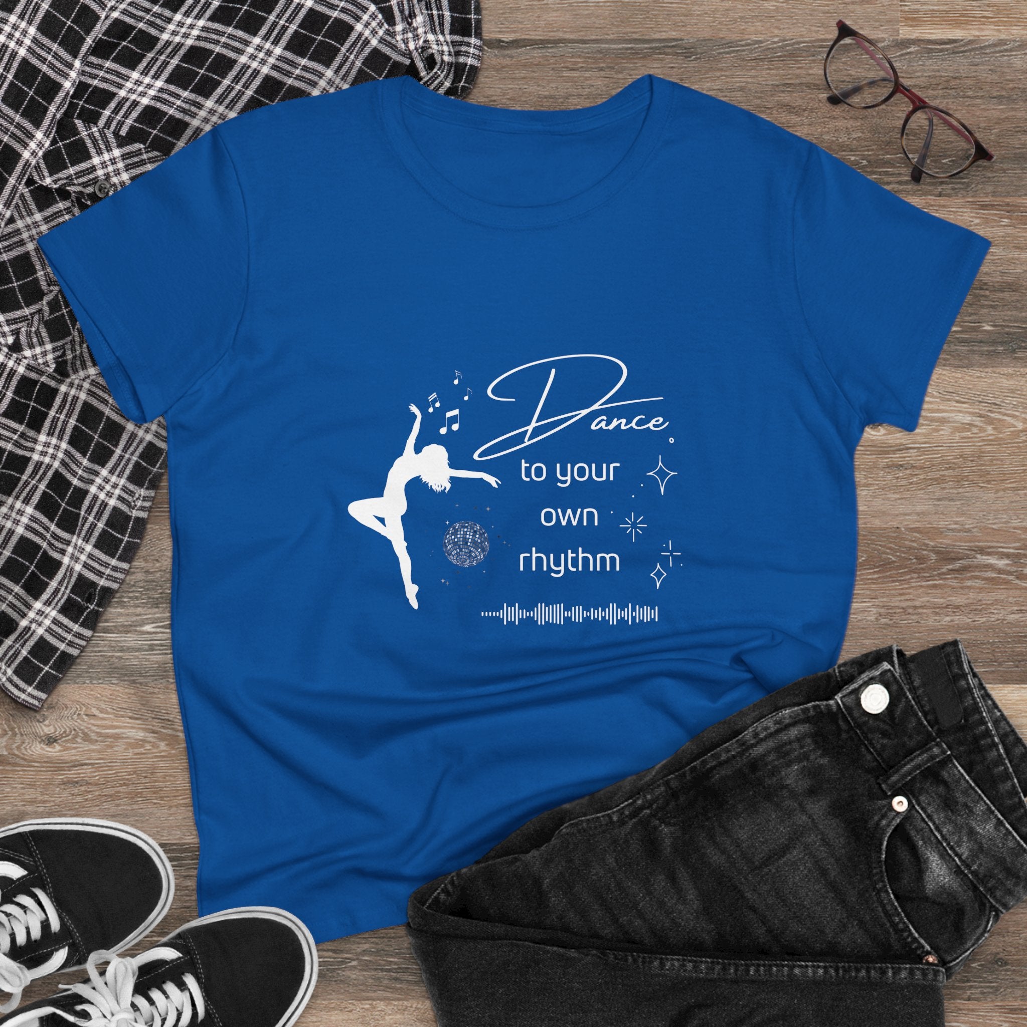 Dance to Your Own Rhythm Women's Midweight Cotton Tee