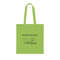 Cotton Tote - "Between the Pages is Where I'm the Happiest"