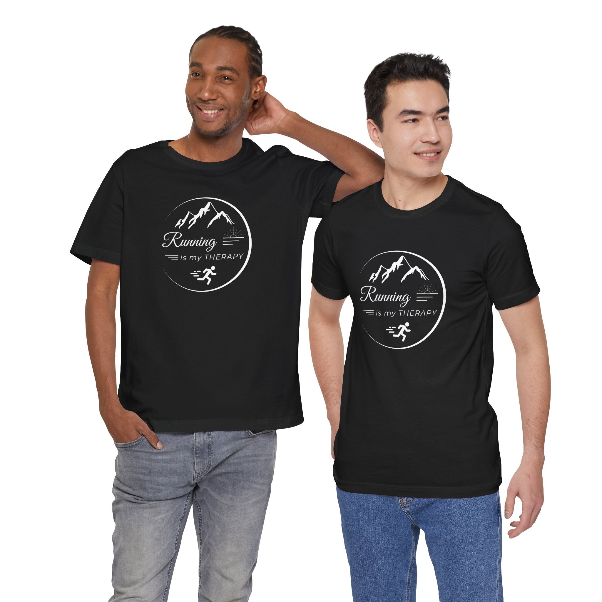 Running is My Therapy Unisex Jersey Tee - Perfect Gift for Runners