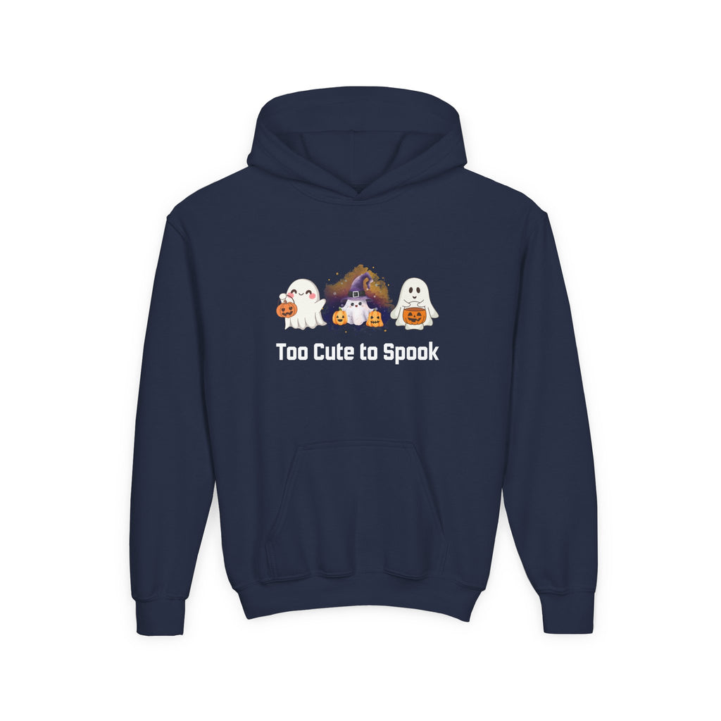 Kids Hoodie - Too Cute to Spook Halloween Design
