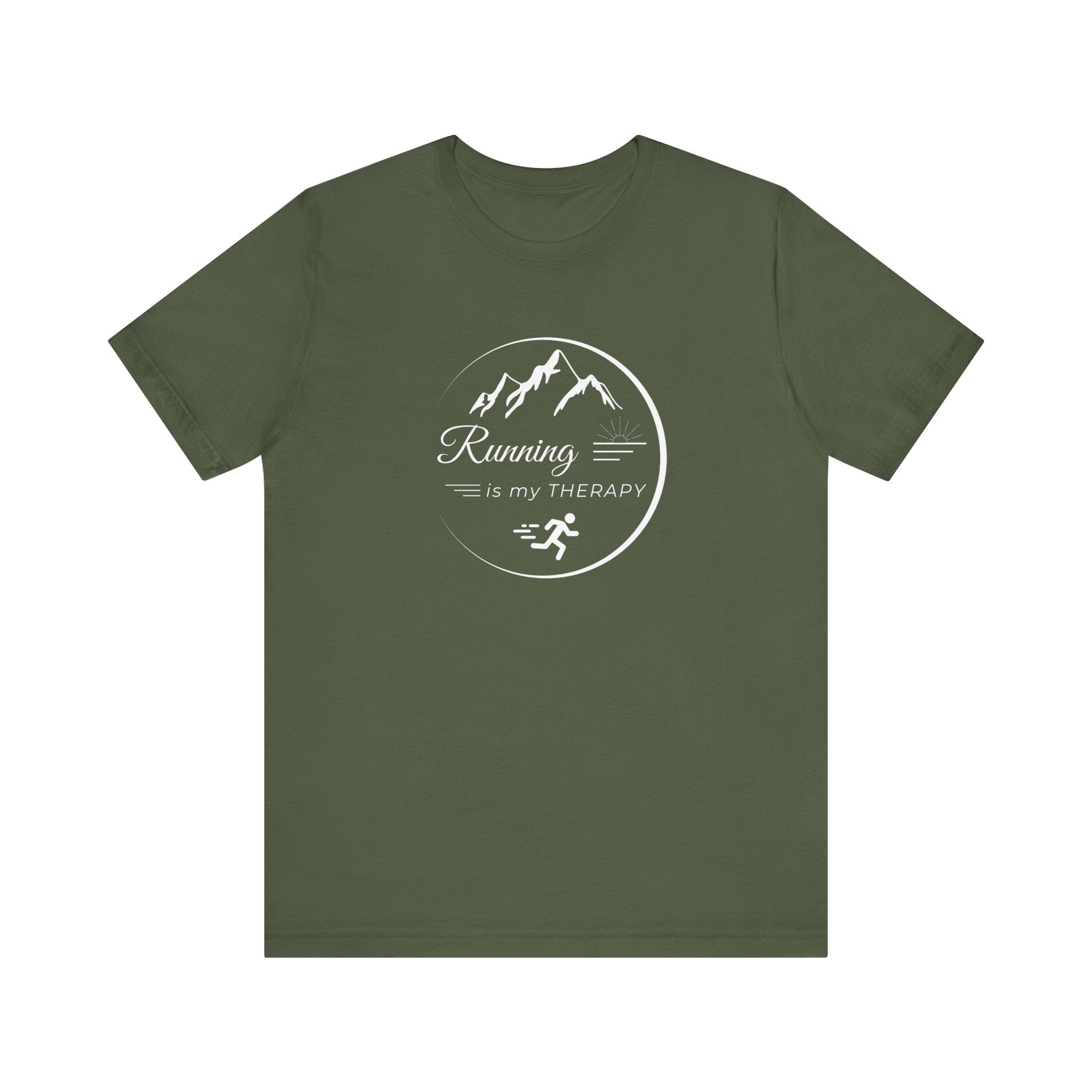 Running is My Therapy Unisex Jersey Tee - Perfect Gift for Runners