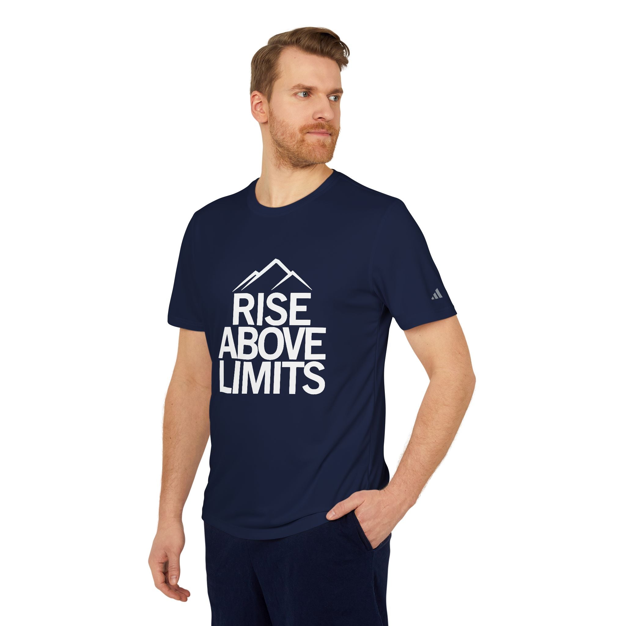 Unisex Sport T-shirt, Rise Above Limits Tee, Athletic Apparel, Fitness Gear, Workout Shirt, Motivational Clothing, Gift for Athletes