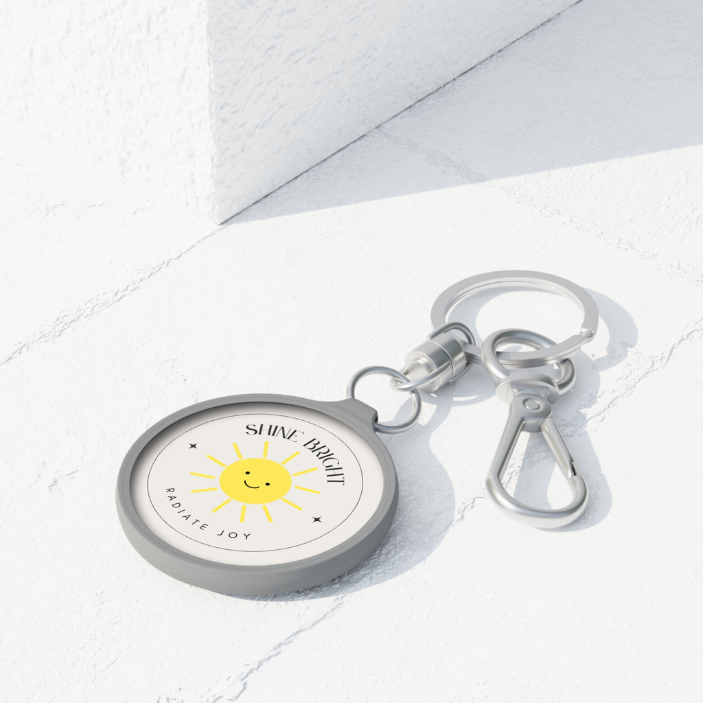 Inspirational Keyring Tag - Shine Bright - Radiate Joy