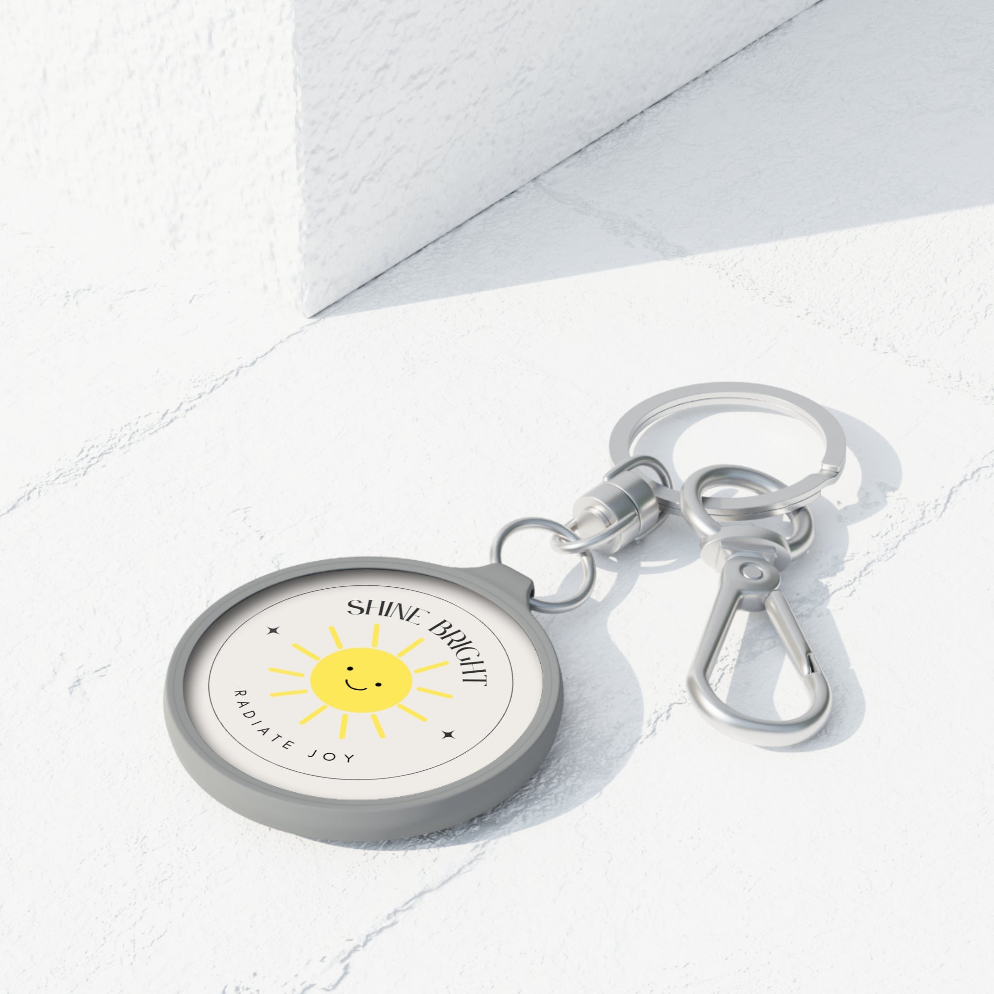 Inspirational Keyring Tag - Shine Bright - Radiate Joy