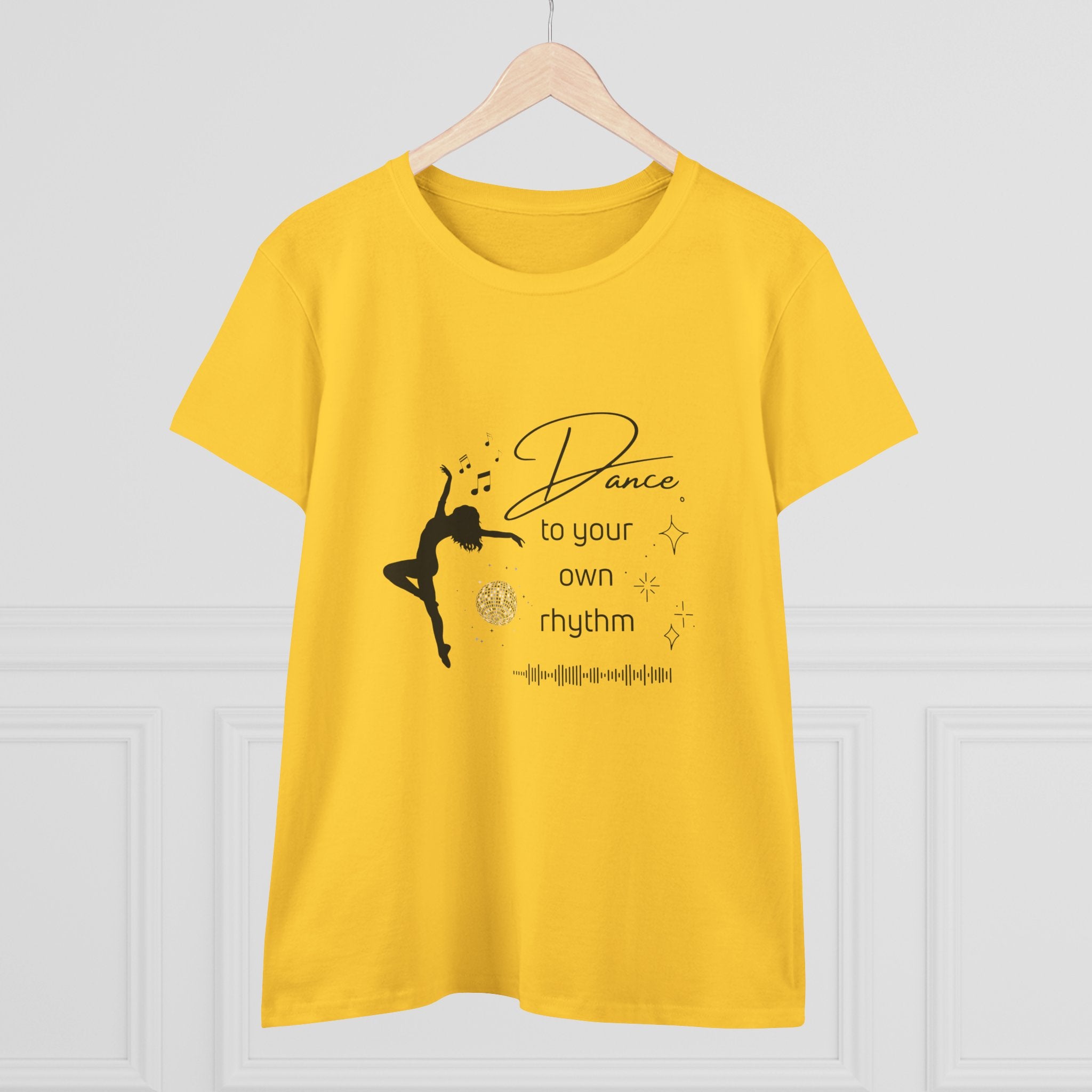 Dance to Your Own Rhythm Women's Midweight Cotton Tee