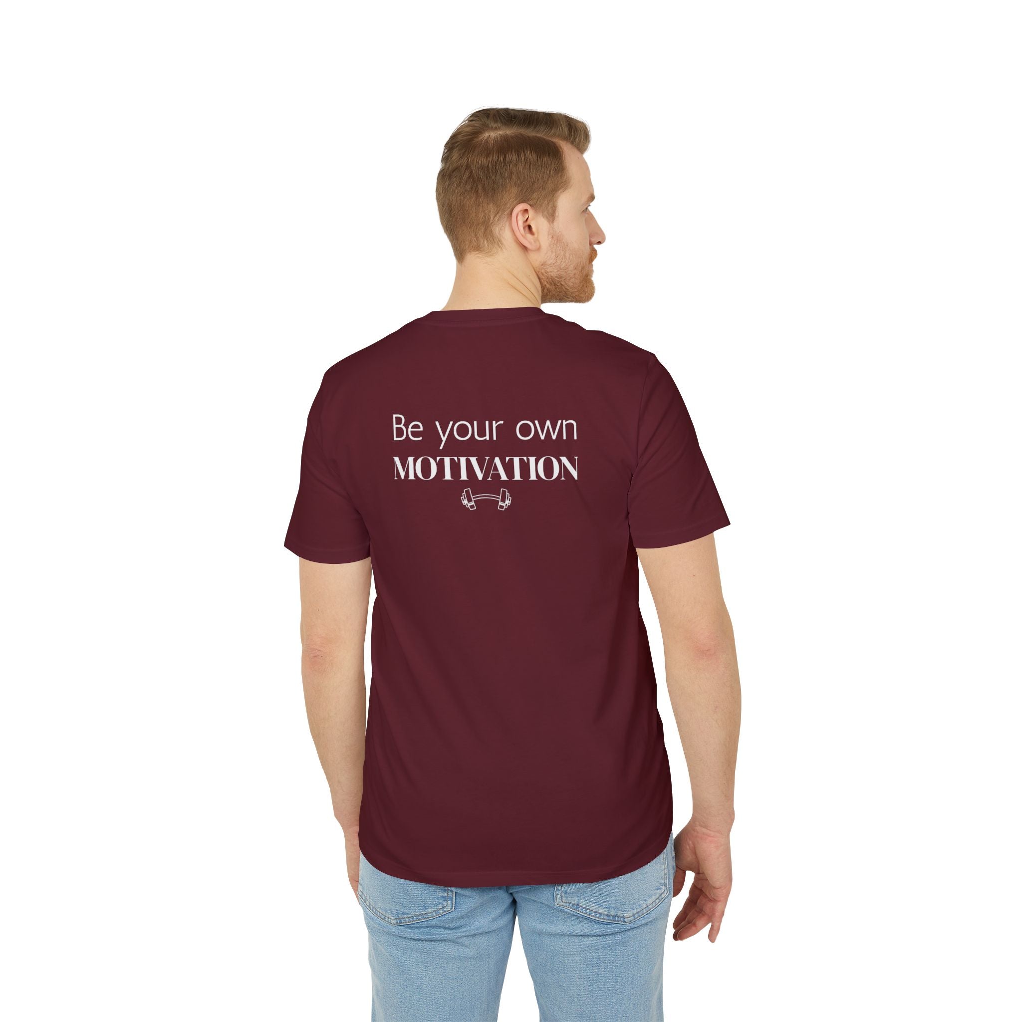 Unisex Motivational T-Shirt, Be Your Own Motivation Tee, Workout Top, Fitness Gear, Gift for Creators, Inspirational Apparel