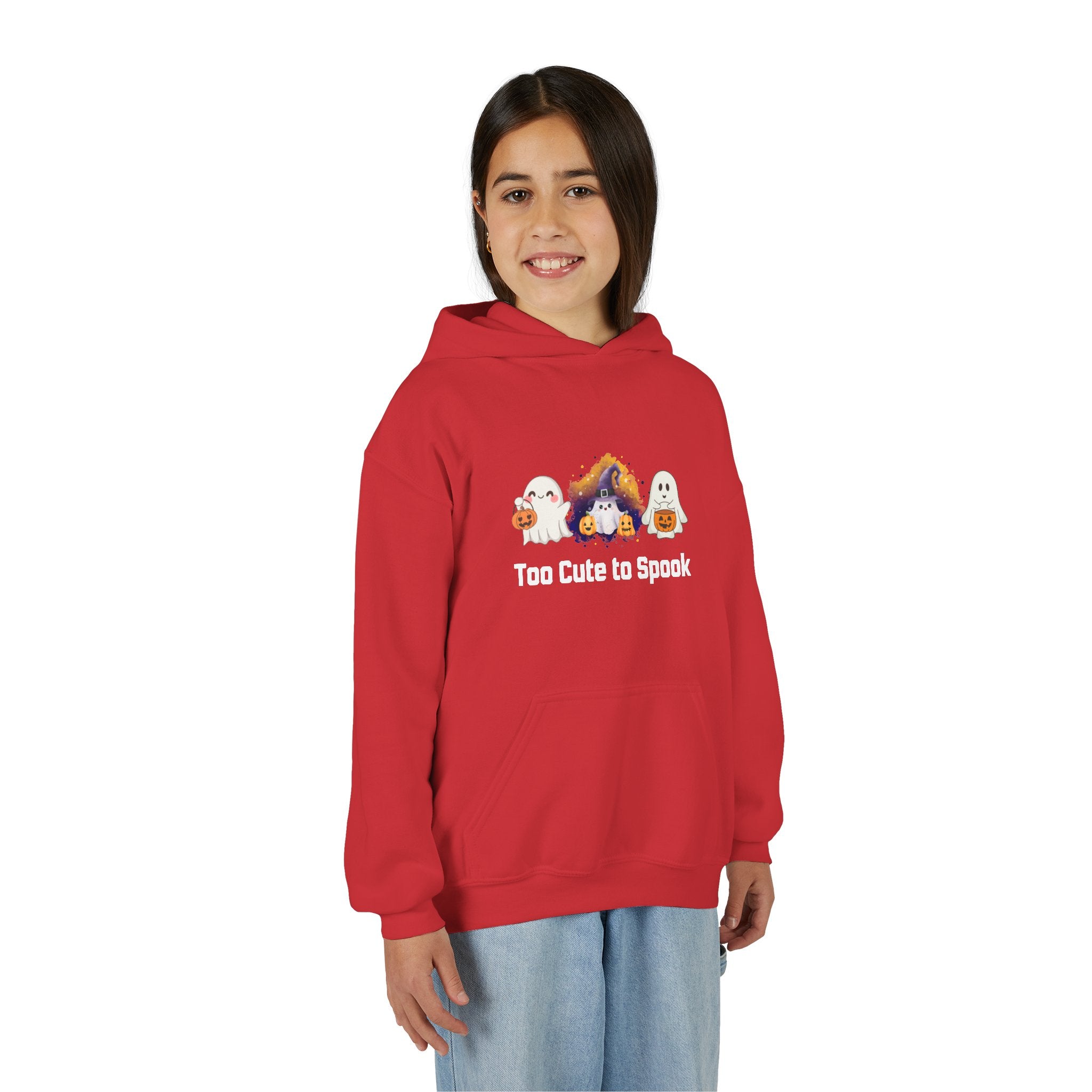 Kids Hoodie - Too Cute to Spook Halloween Design