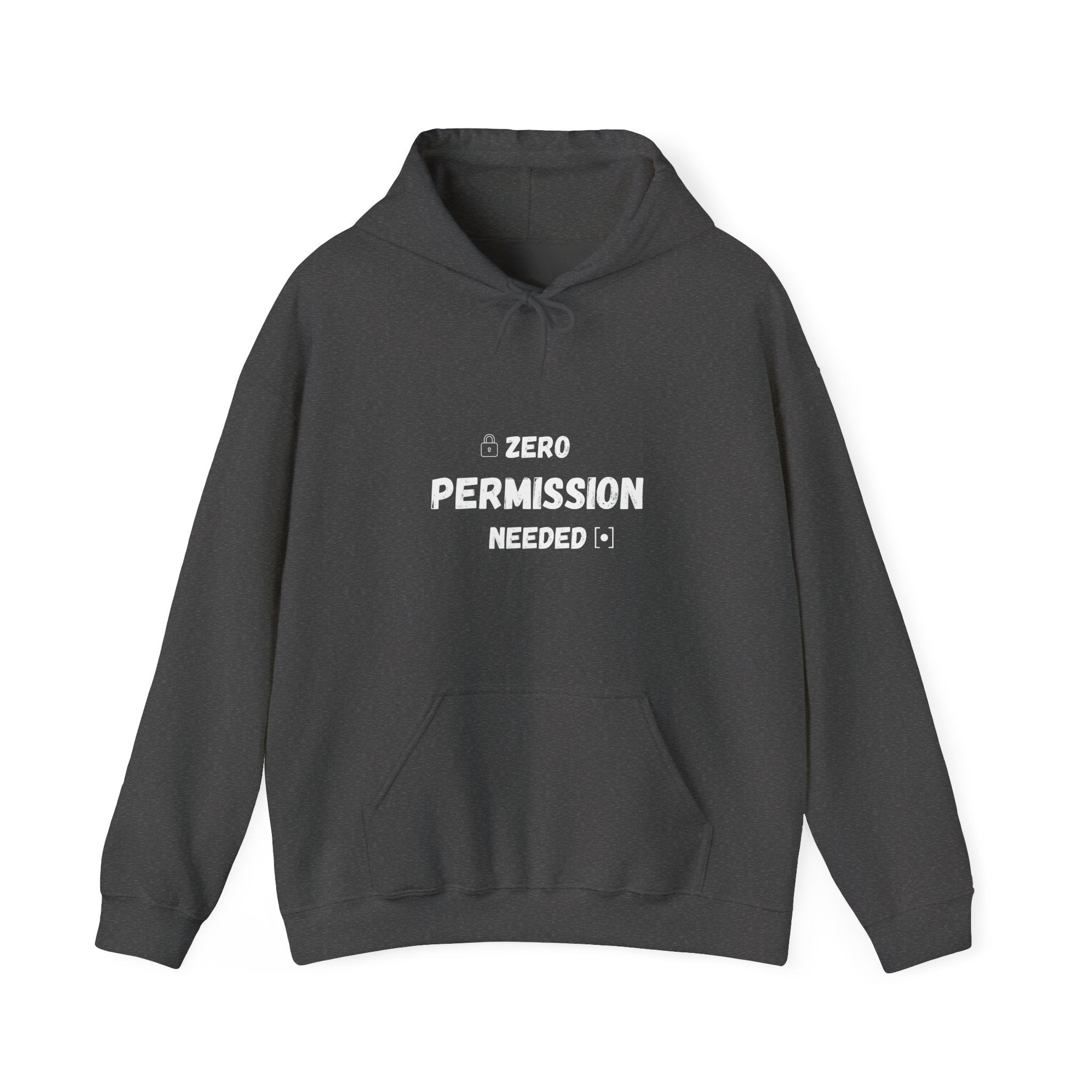 Zero Permission Needed Hoodie - Unisex Heavy Blend Sweatshirt
