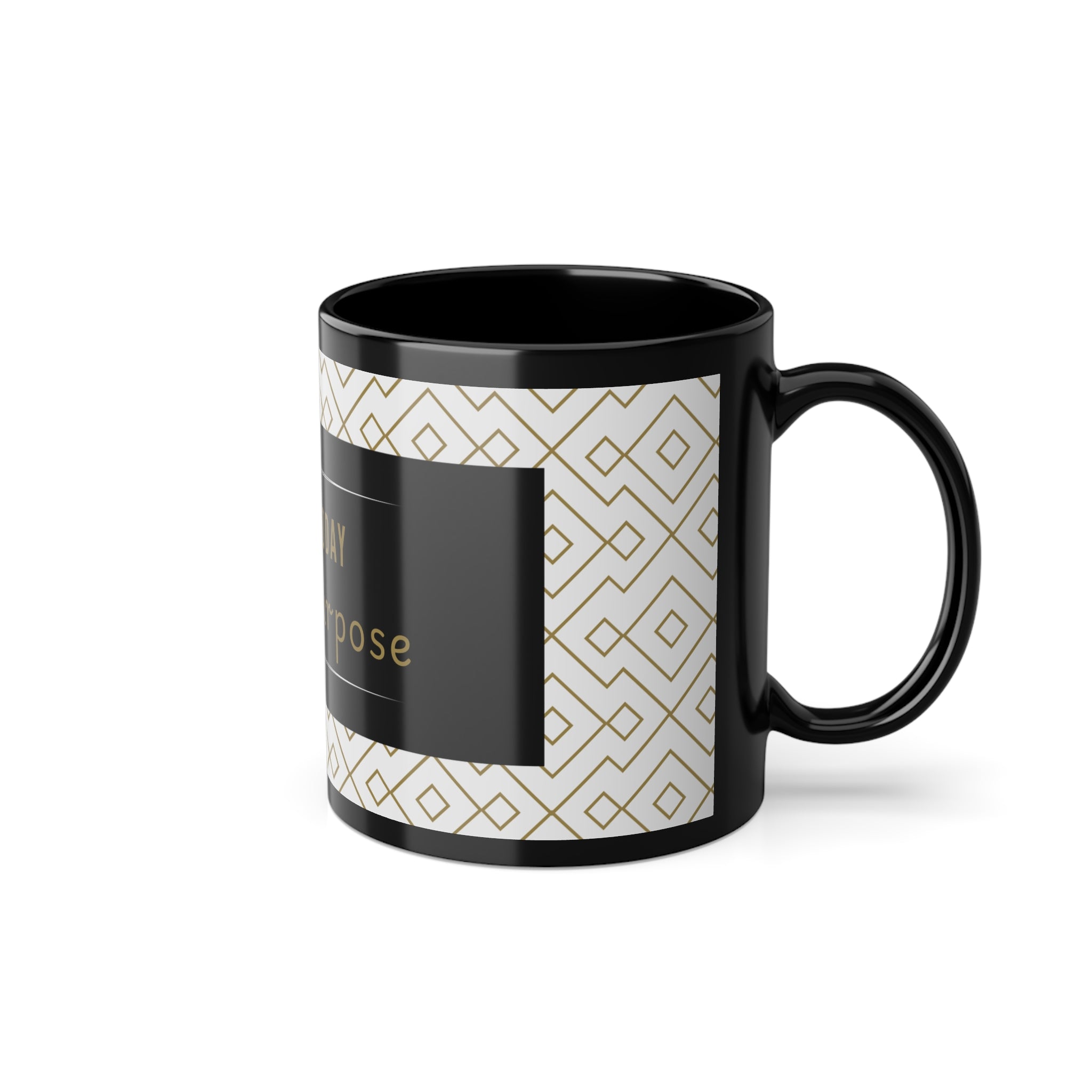 Motivational Black Coffee Mug – Start Today With Purpose