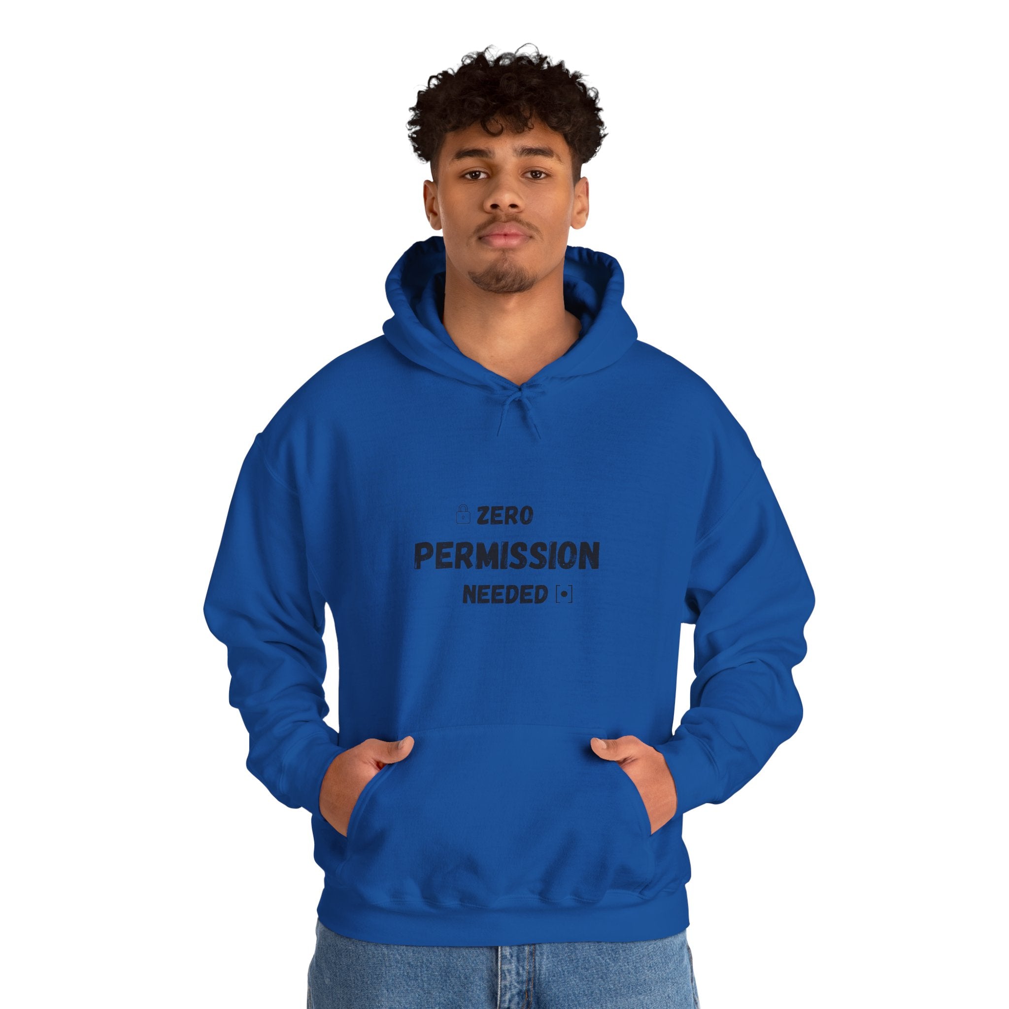 Zero Permission Needed - Unisex Heavy Blend Hoodie