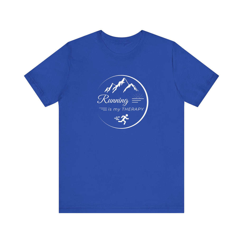 Running is My Therapy Unisex Jersey Tee - Perfect Gift for Runners