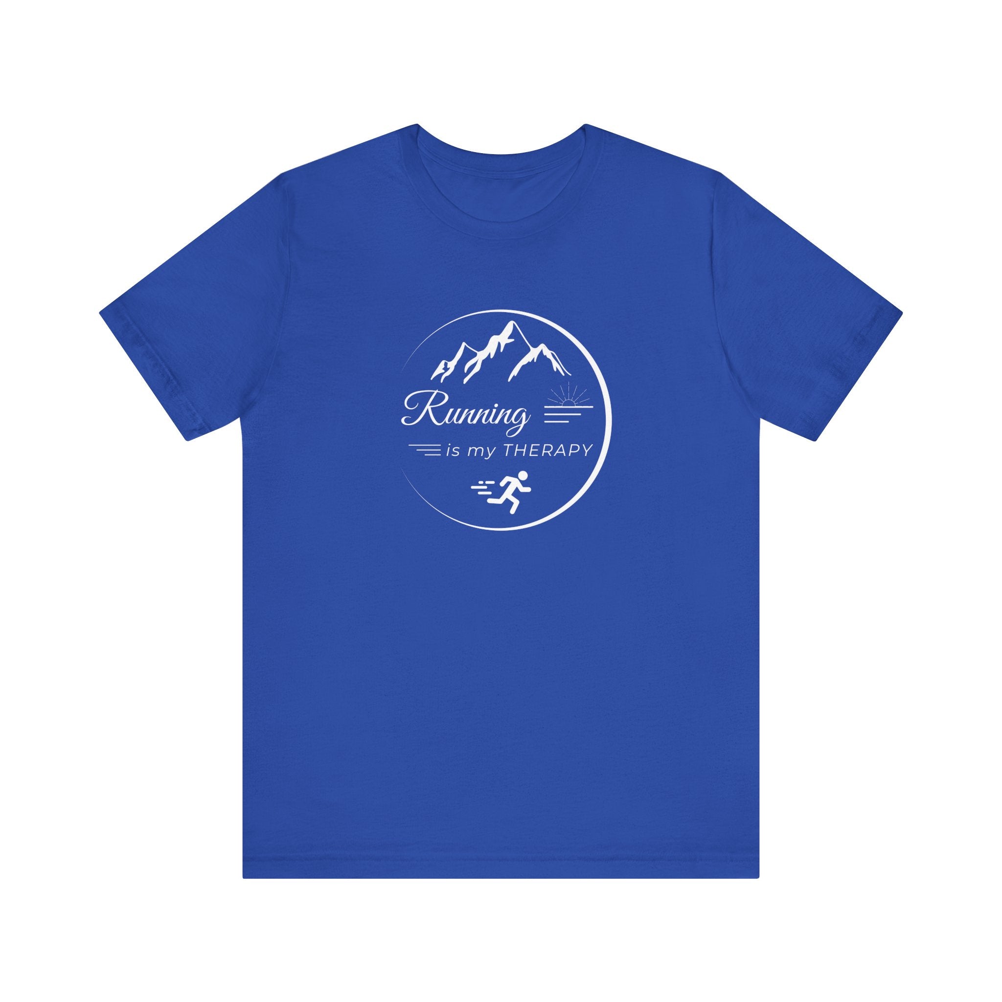 Running is My Therapy Unisex Jersey Tee - Perfect Gift for Runners