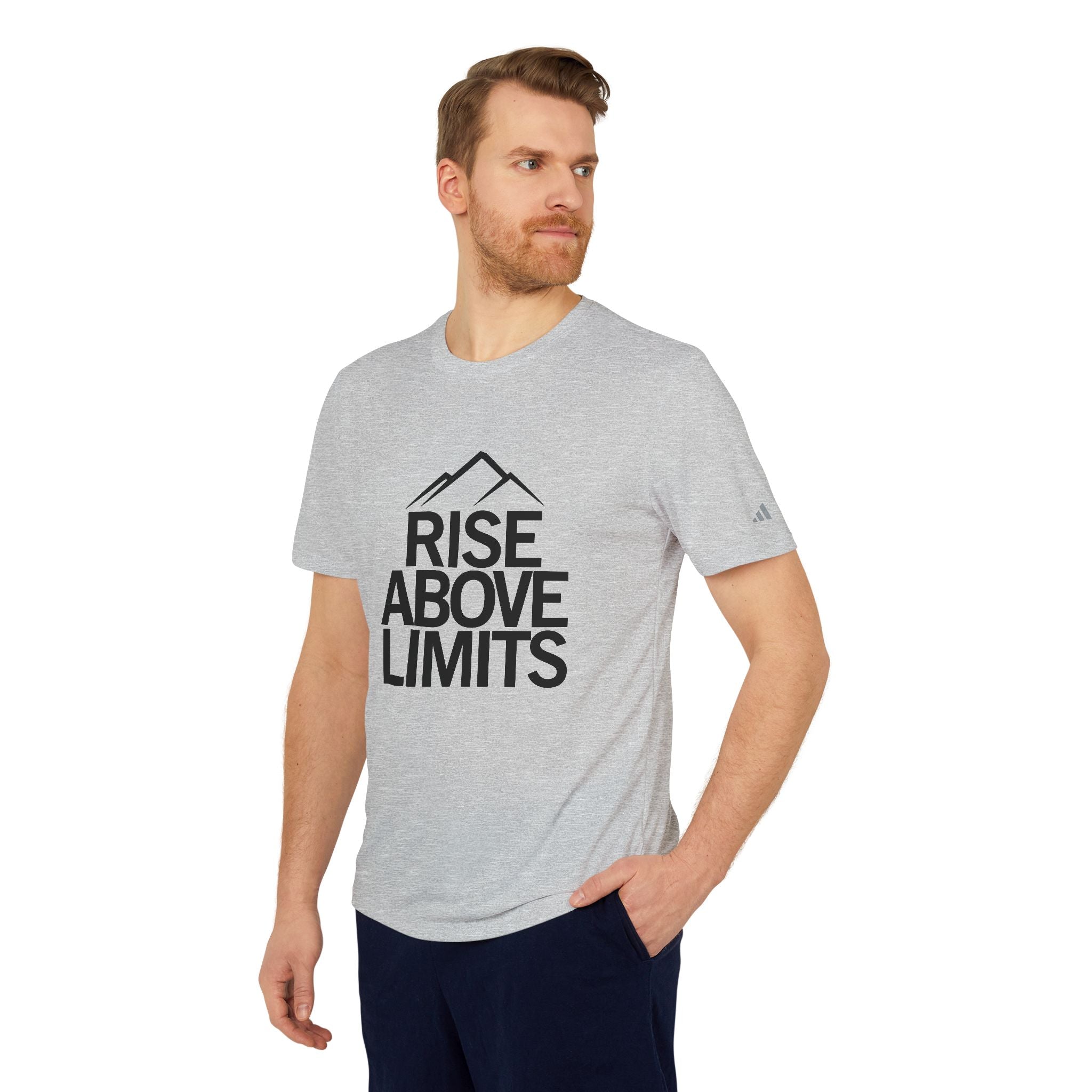 Unisex Sport T-shirt, Rise Above Limits Tee, Athletic Apparel, Fitness Gear, Workout Shirt, Motivational Clothing, Gift for Athletes