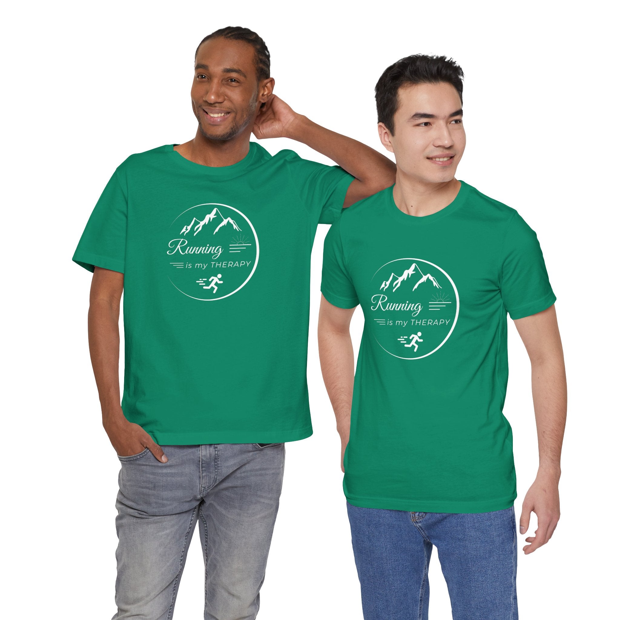 Running is My Therapy Unisex Jersey Tee - Perfect Gift for Runners