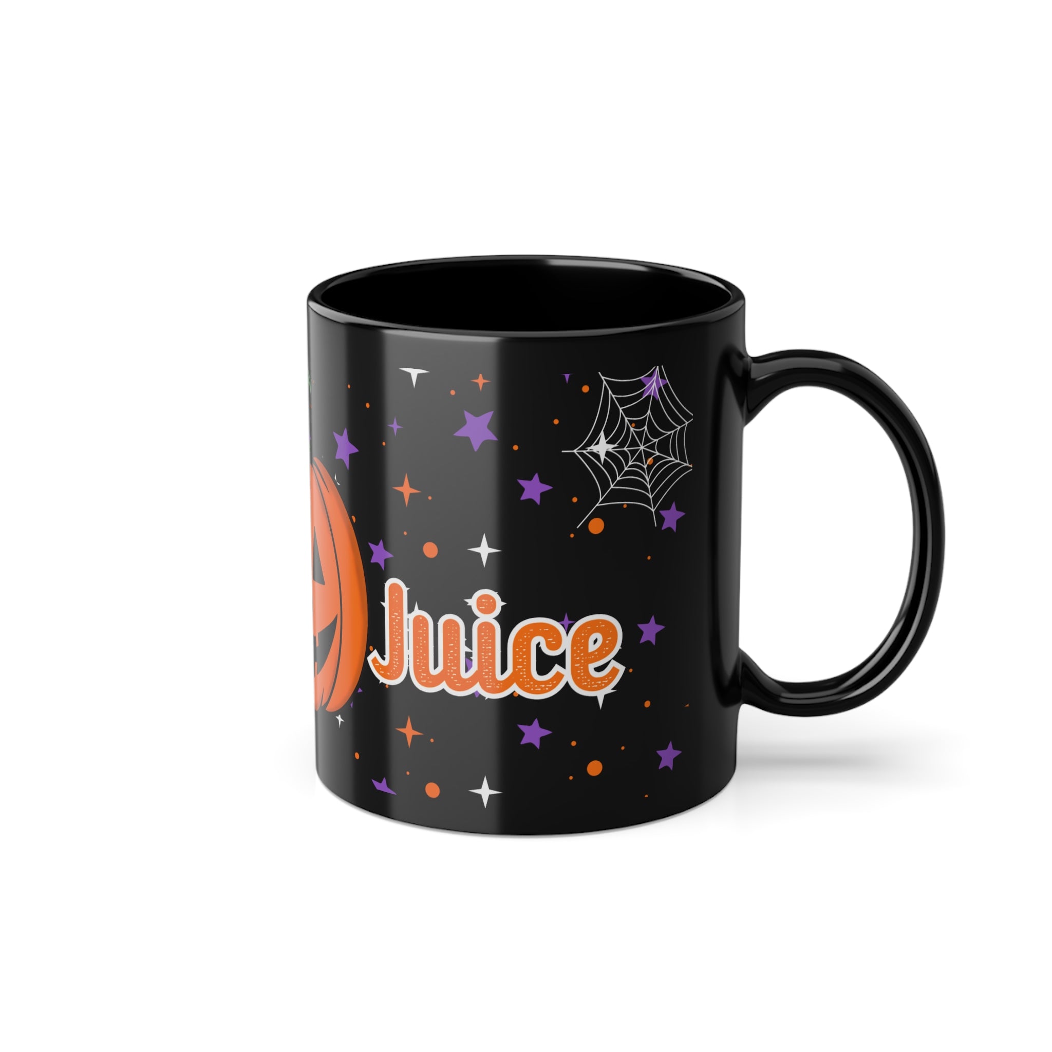 Halloween Pumpkin Mug, Spooky Mug, Fall Decor, Pumpkin Spice Lovers, Halloween Gift, Black Mug