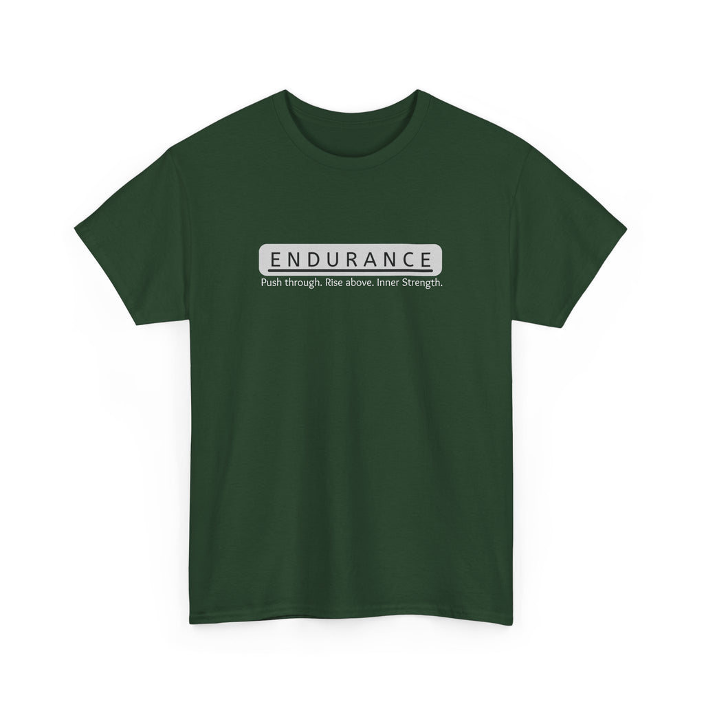 Inspirational Unisex Heavy Cotton Tee - 'Endurance' Motivational Shirt
