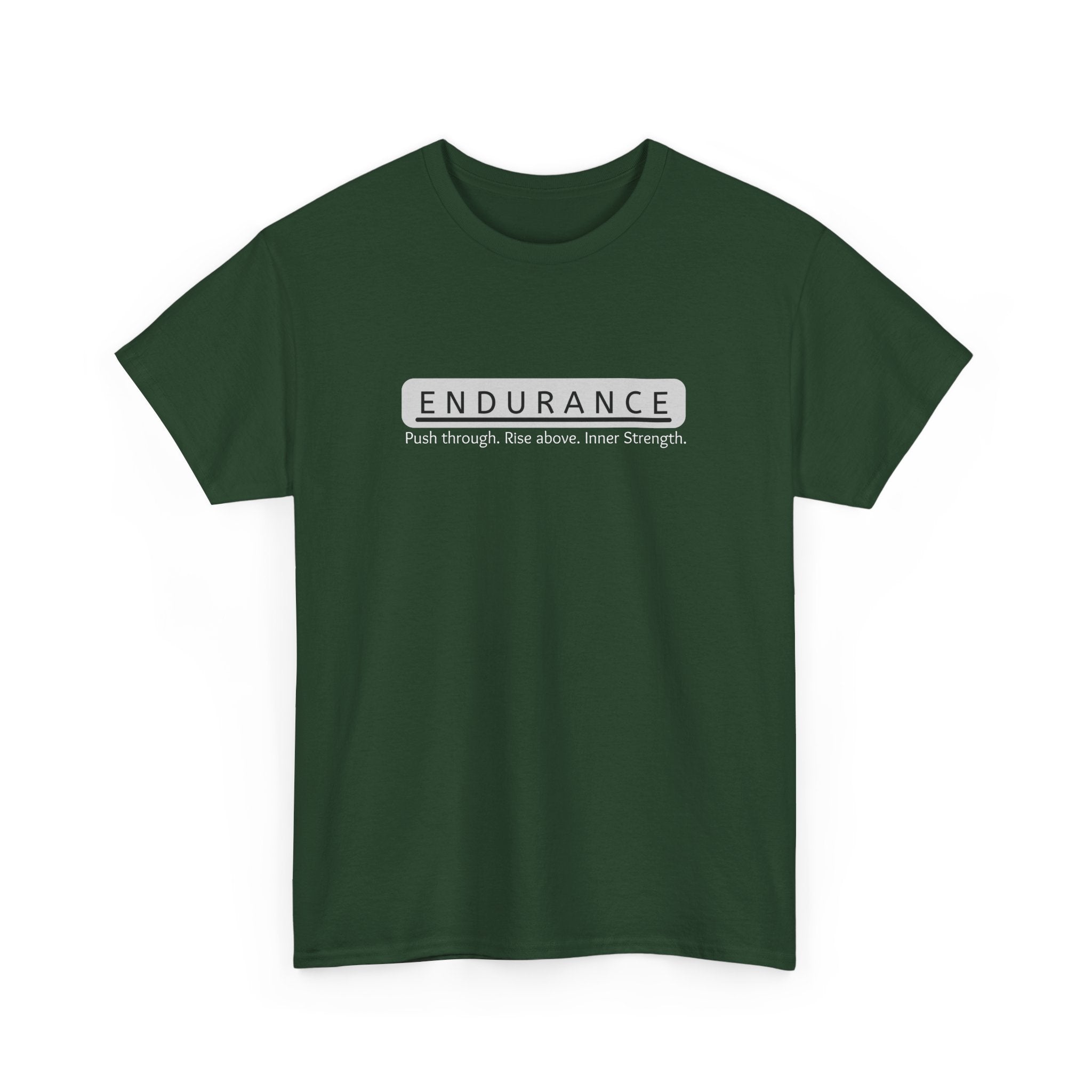Inspirational Unisex Heavy Cotton Tee - 'Endurance' Motivational Shirt