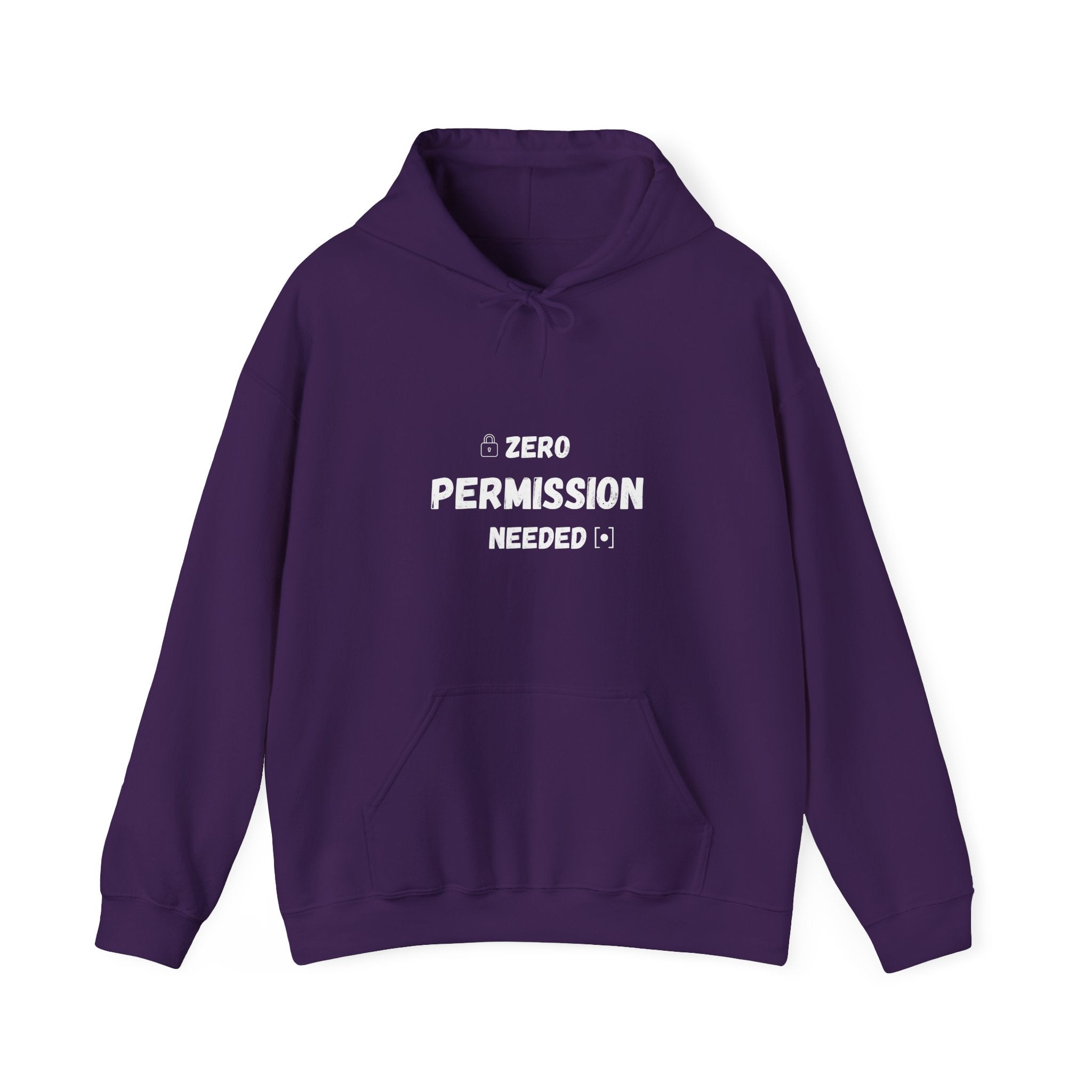 Zero Permission Needed Hoodie - Unisex Heavy Blend Sweatshirt