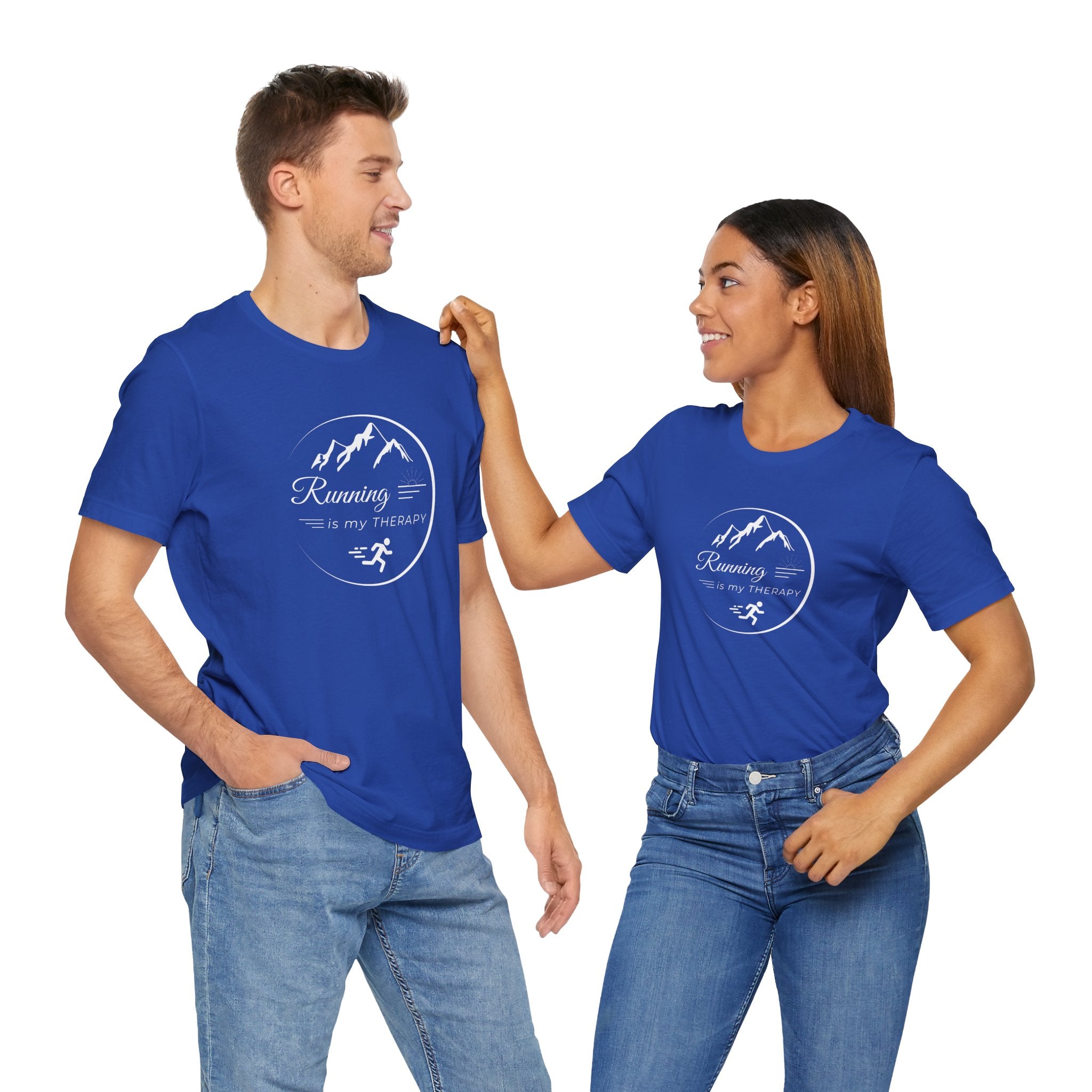 Running is My Therapy Unisex Jersey Tee - Perfect Gift for Runners