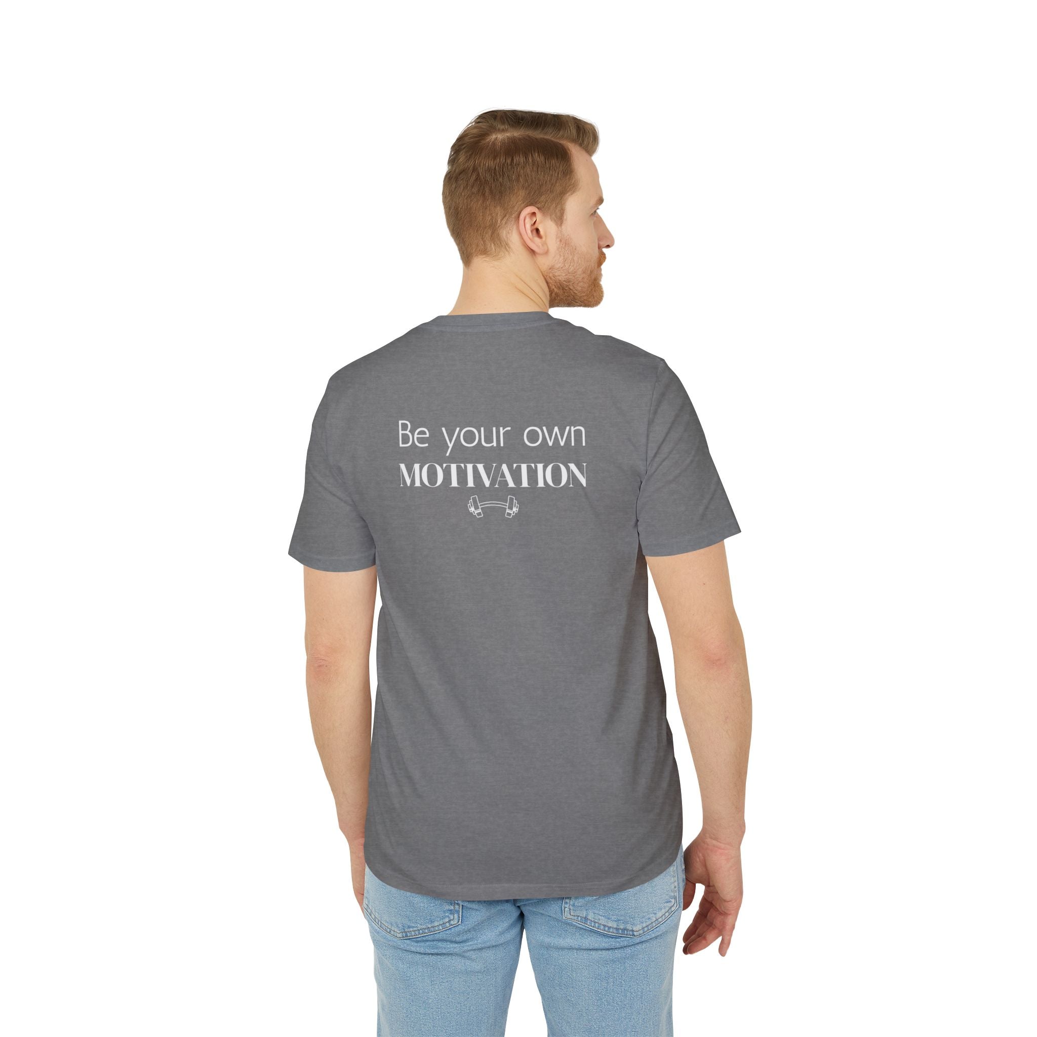 Unisex Motivational T-Shirt, Be Your Own Motivation Tee, Workout Top, Fitness Gear, Gift for Creators, Inspirational Apparel