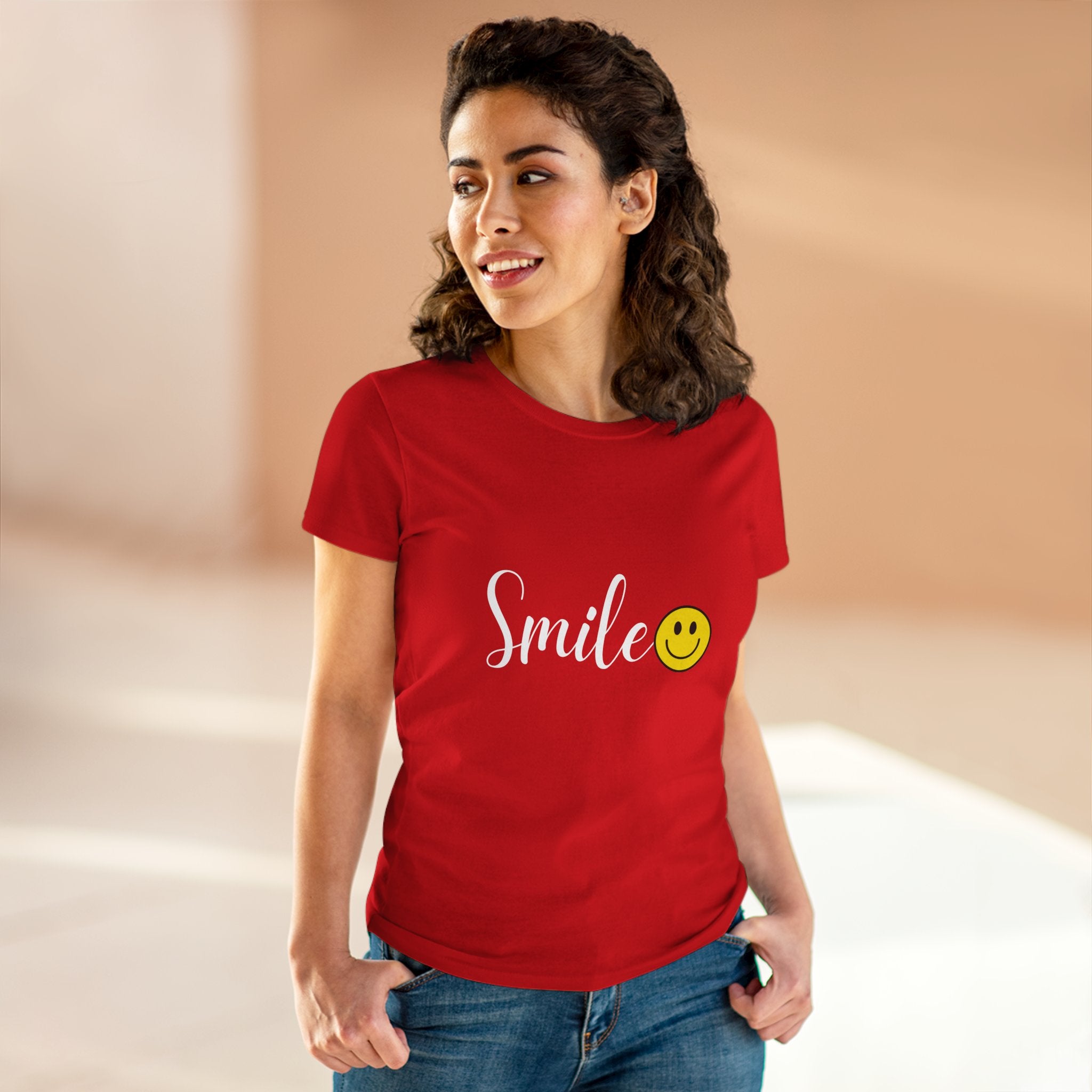 Smile :) Women's Cotton T-shirt
