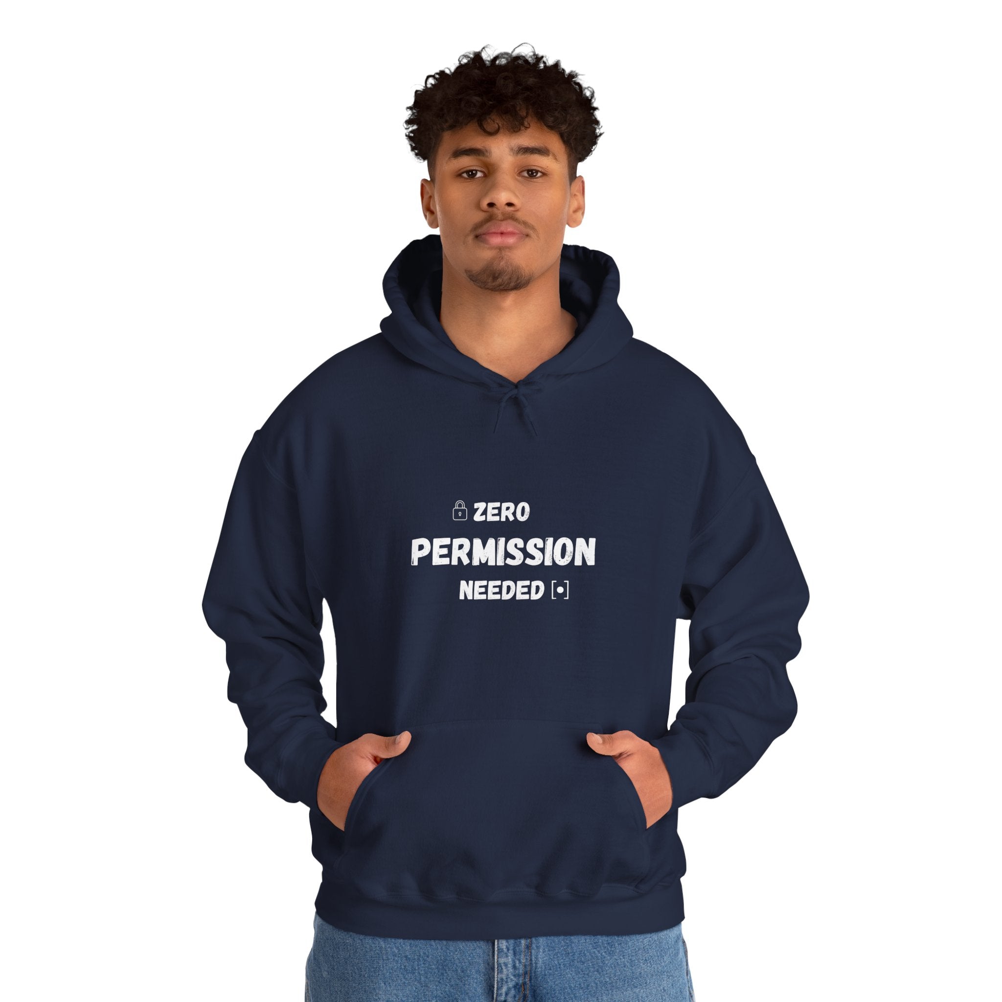 Zero Permission Needed Hoodie - Unisex Heavy Blend Sweatshirt