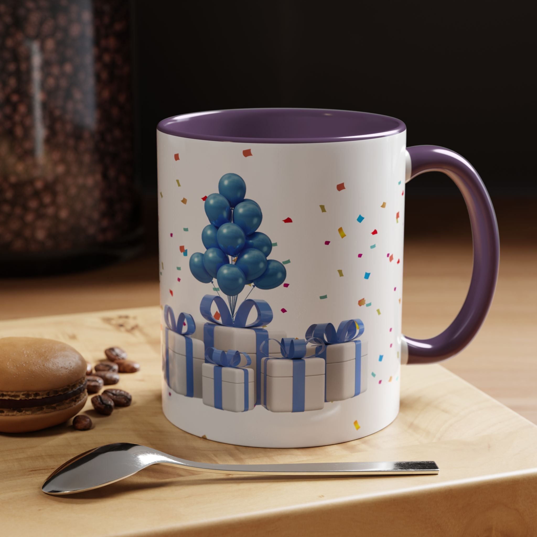 Happy Birthday Dad - Accent Coffee Mug