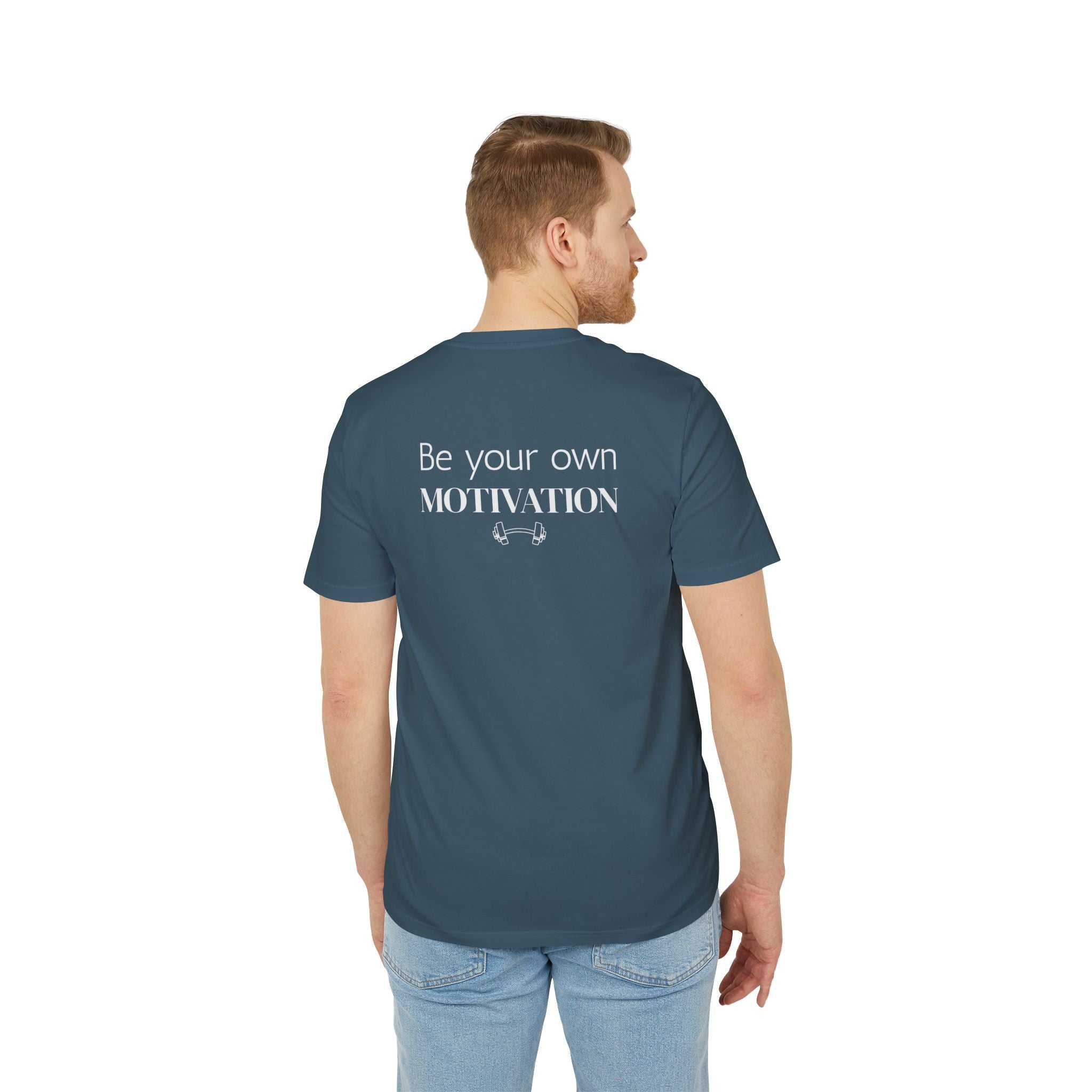 Unisex Motivational T-Shirt, Be Your Own Motivation Tee, Workout Top, Fitness Gear, Gift for Creators, Inspirational Apparel