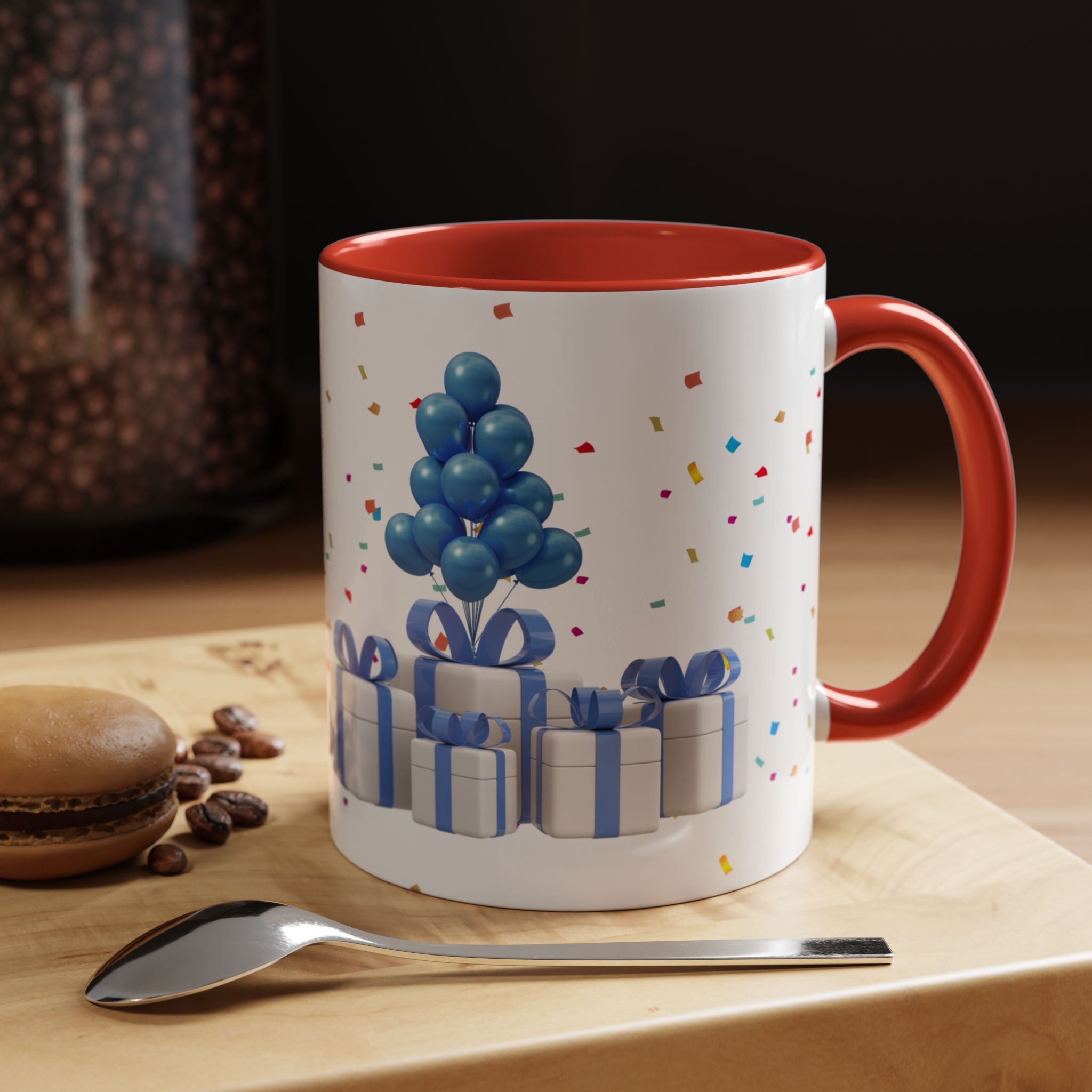 Happy Birthday Dad - Accent Coffee Mug