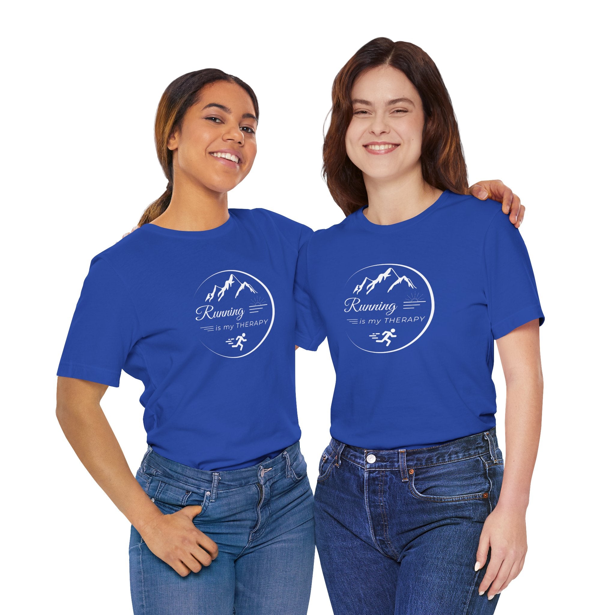 Running is My Therapy Unisex Jersey Tee - Perfect Gift for Runners