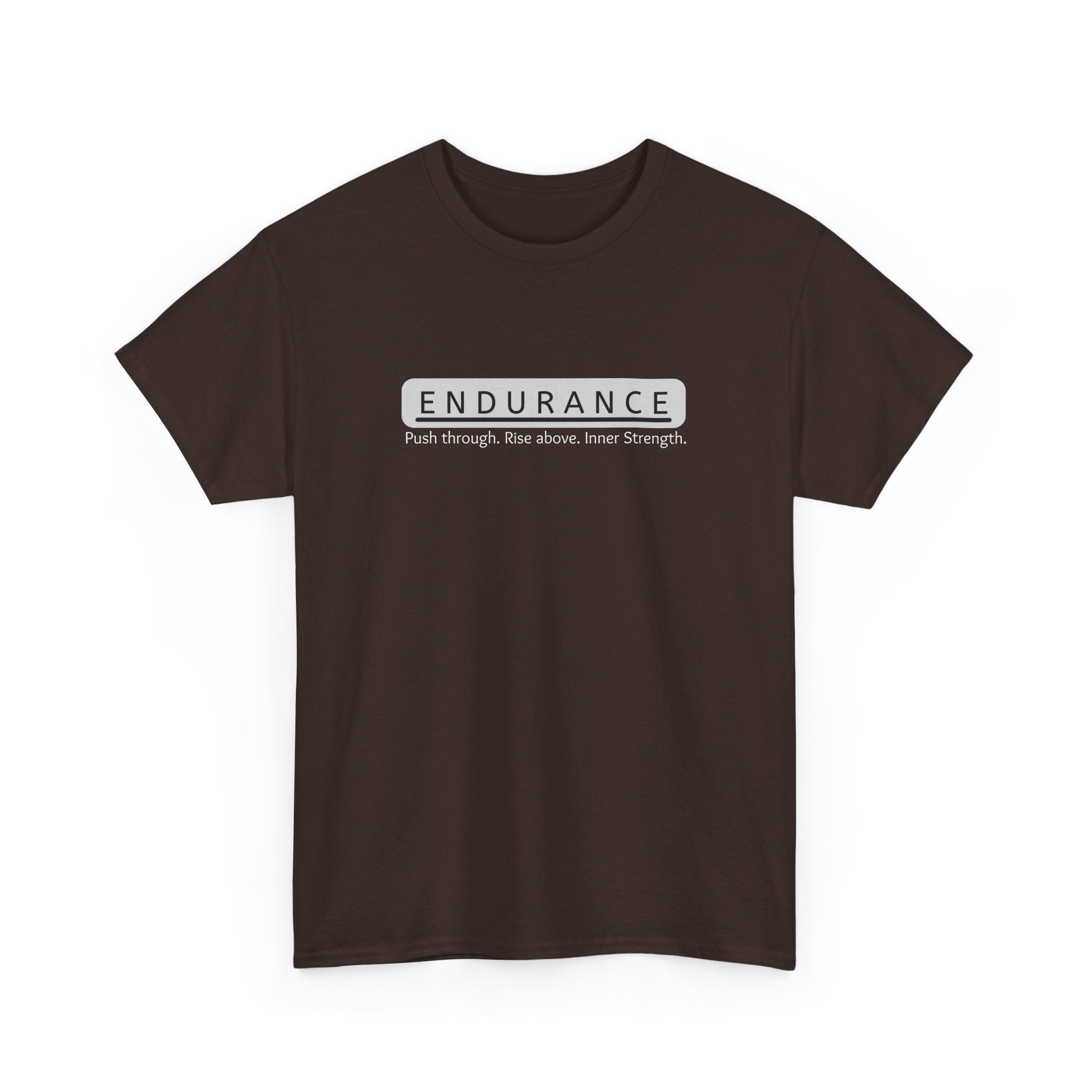 Inspirational Unisex Heavy Cotton Tee - 'Endurance' Motivational Shirt