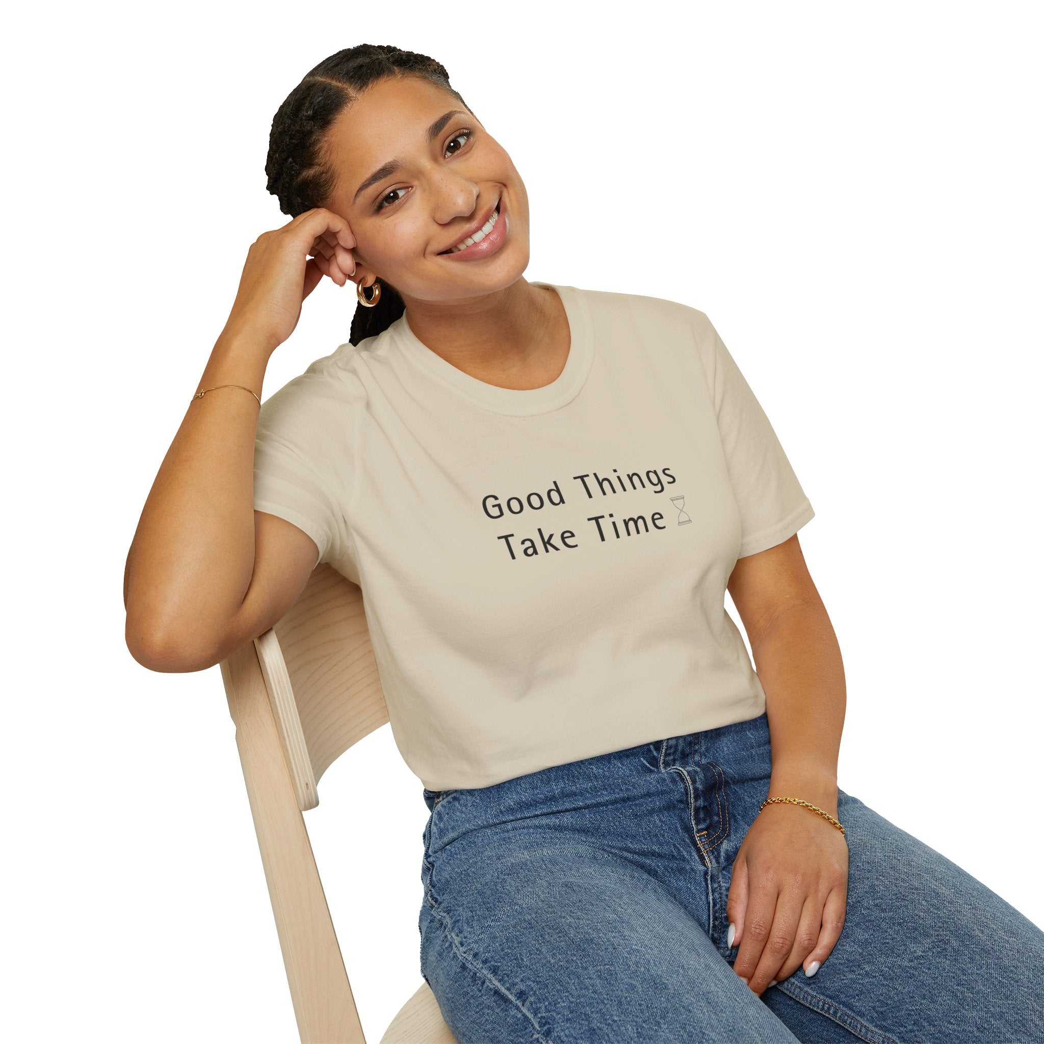 Minimalistic Good Things Take Time Unisex T-Shirt
