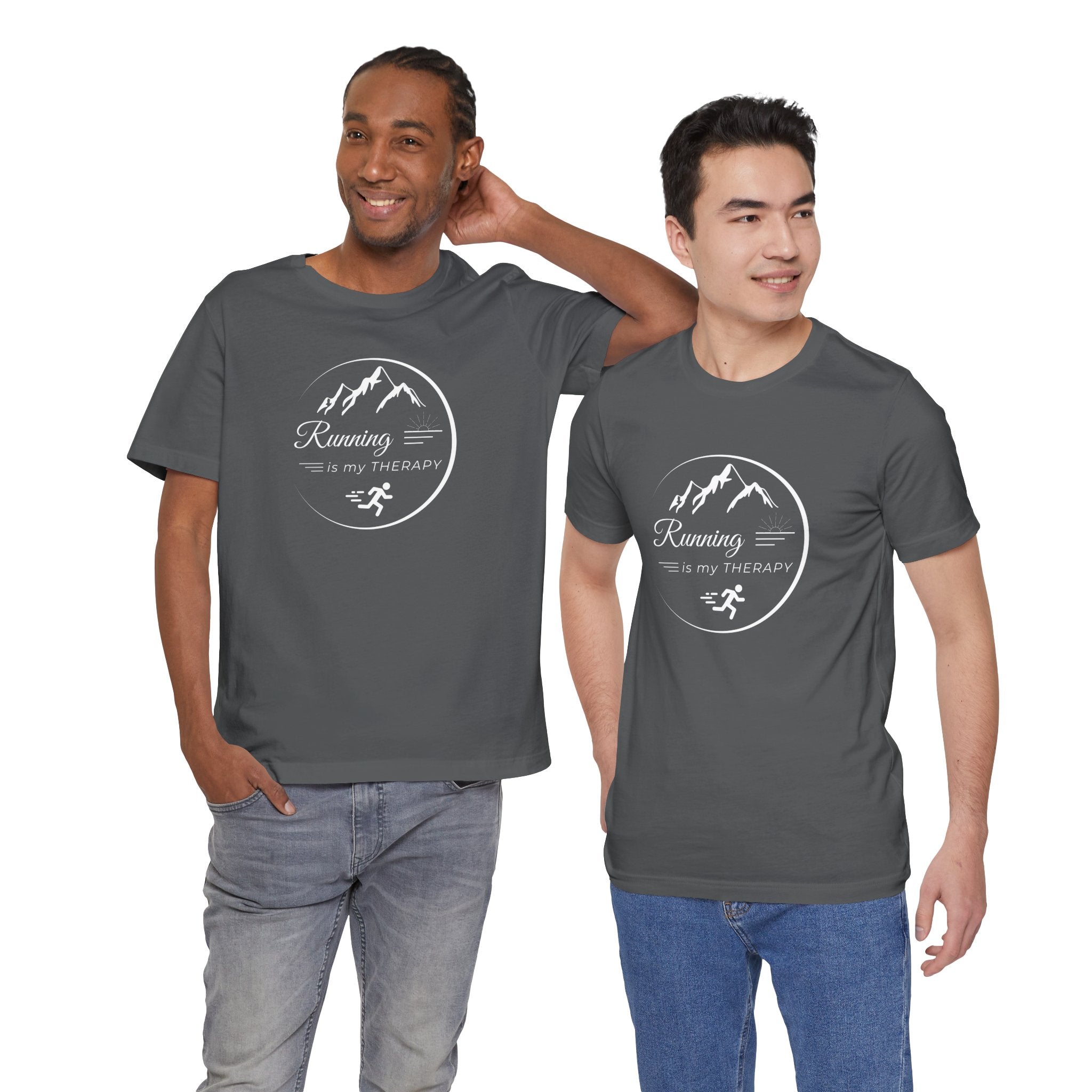 Running is My Therapy Unisex Jersey Tee - Perfect Gift for Runners