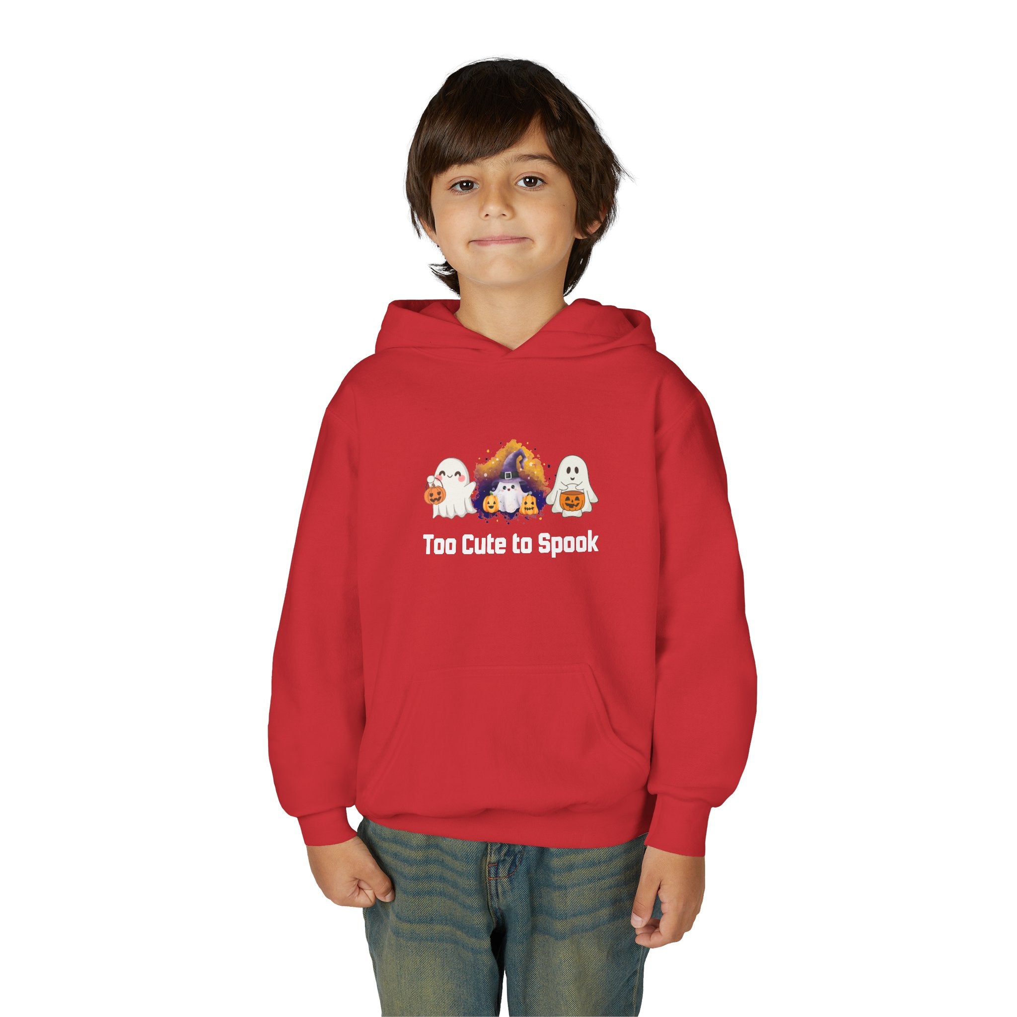 Kids Hoodie - Too Cute to Spook Halloween Design