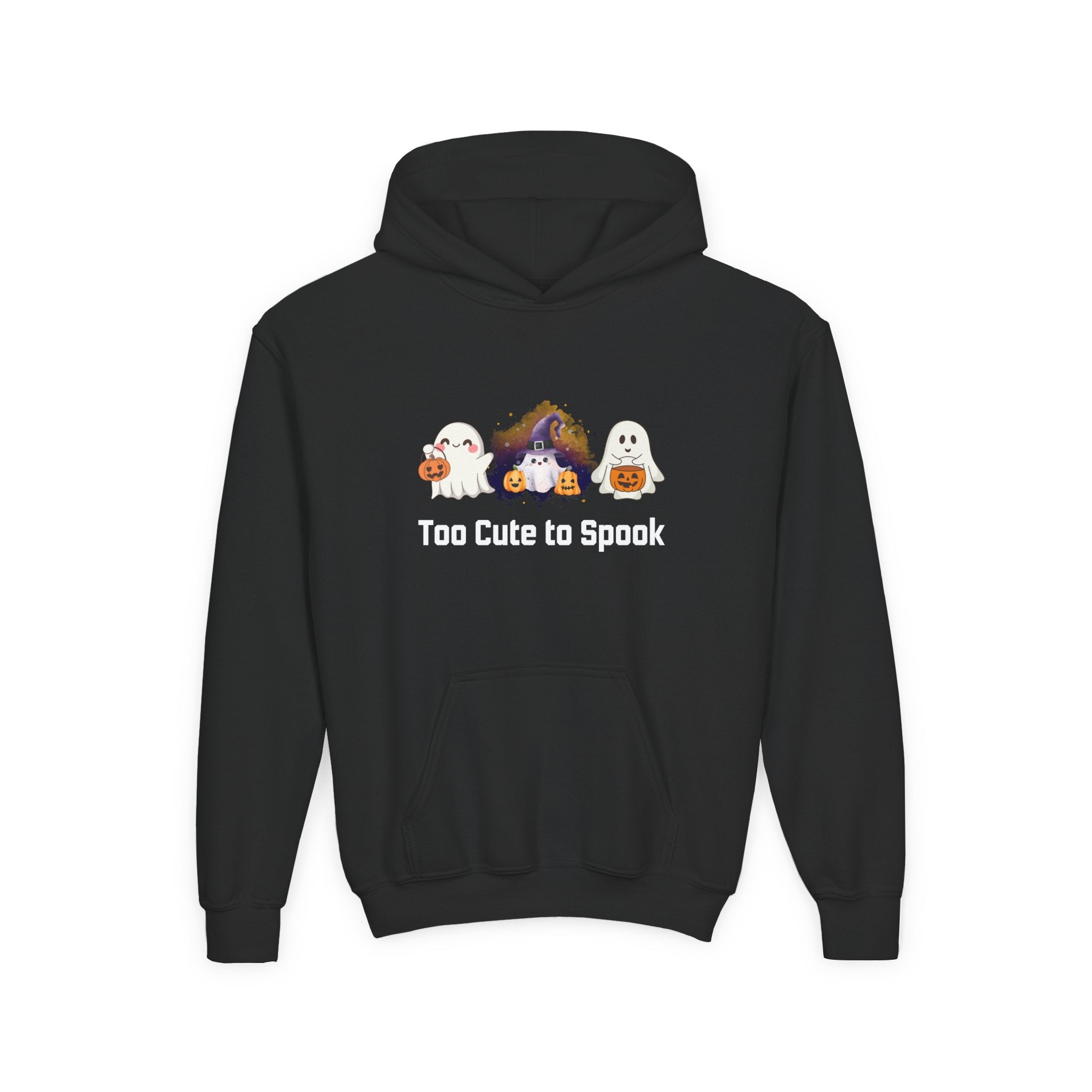 Kids Hoodie - Too Cute to Spook Halloween Design