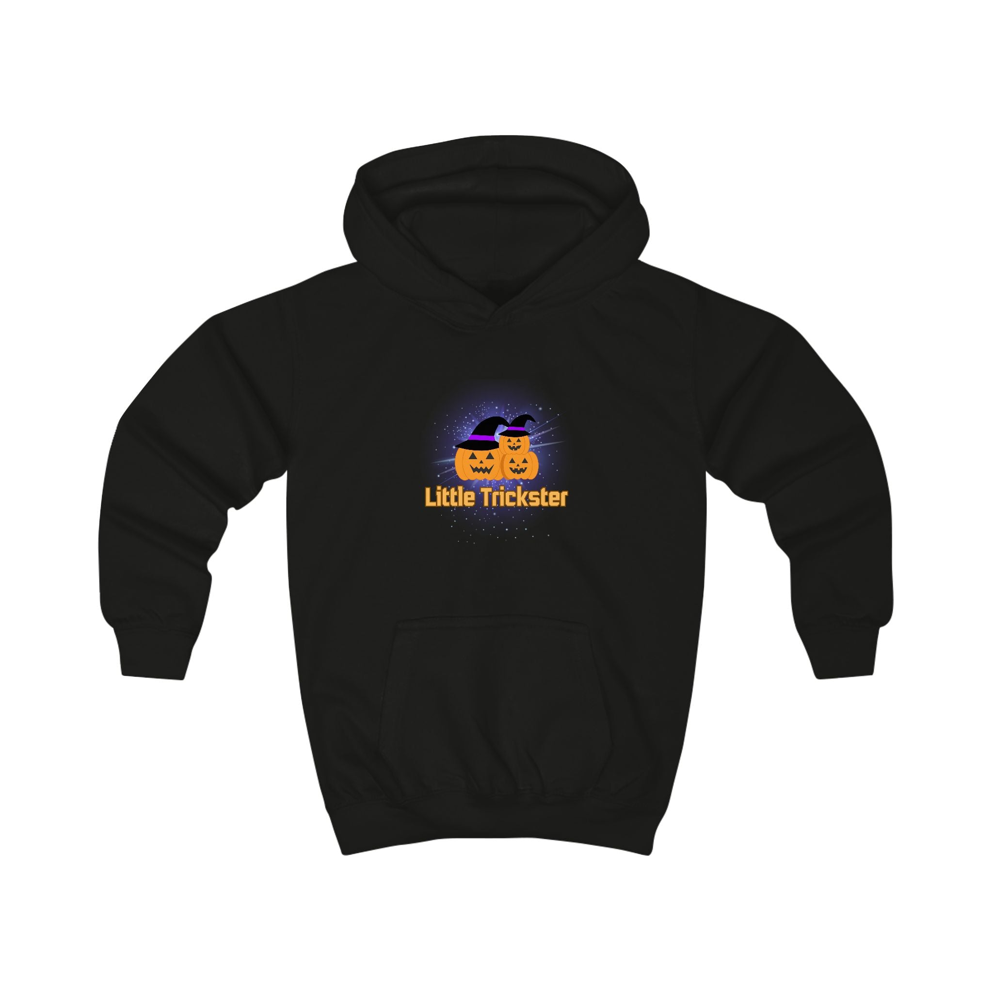 Playful Kids Hoodie with 'Little Trickster' Design, Halloween, Birthday, Cozy Wear, Fun Gift, Everyday Comfort