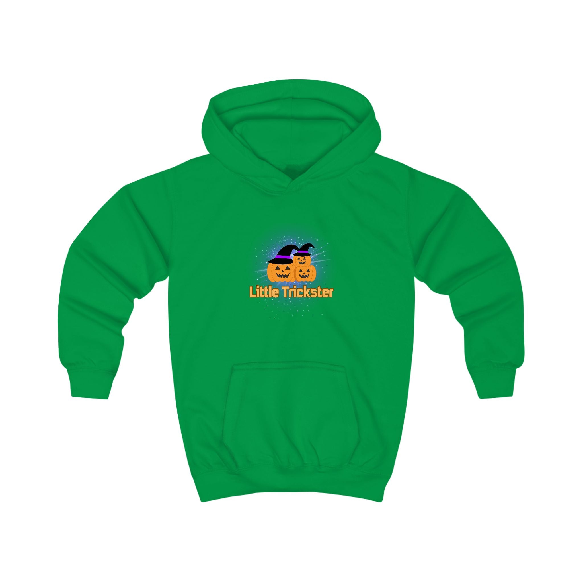 Playful Kids Hoodie with 'Little Trickster' Design, Halloween, Birthday, Cozy Wear, Fun Gift, Everyday Comfort