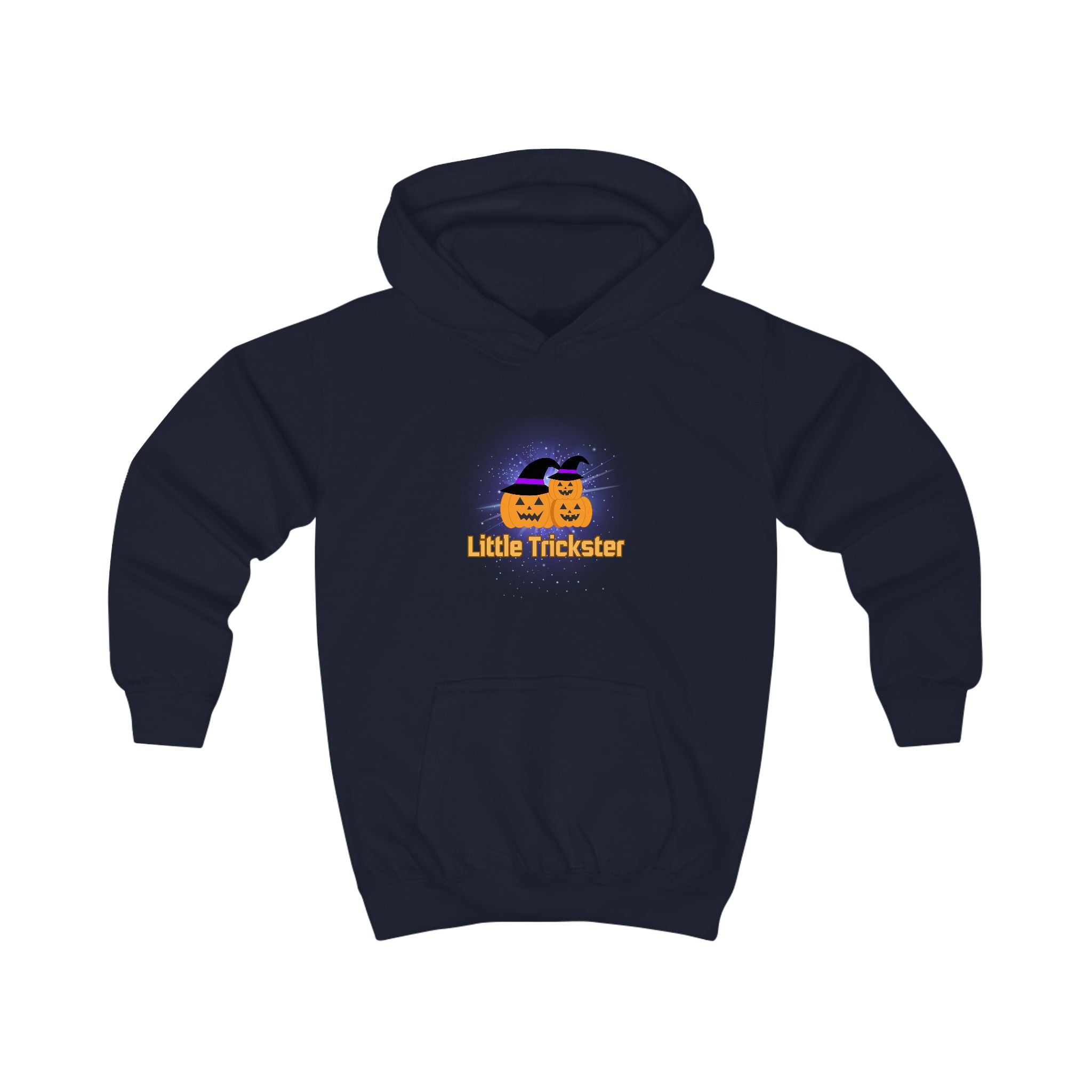 Playful Kids Hoodie with 'Little Trickster' Design, Halloween, Birthday, Cozy Wear, Fun Gift, Everyday Comfort