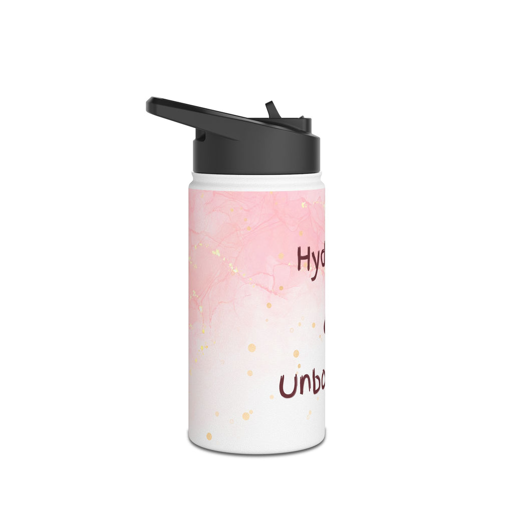 Hydrated & Unbothered Stainless Steel Water Bottle