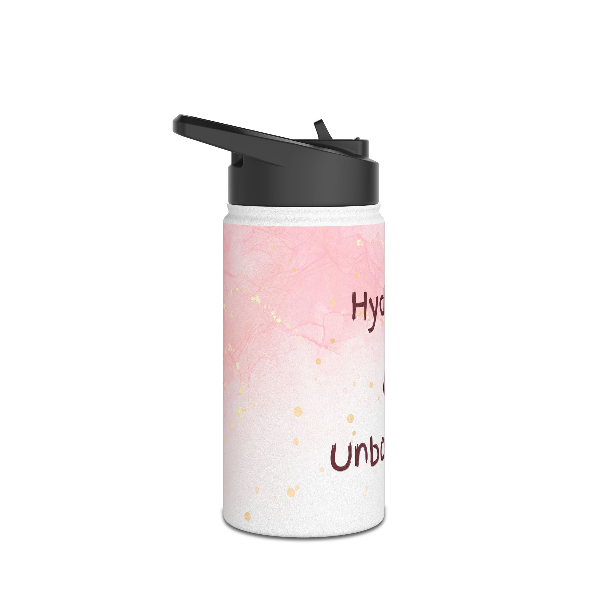 Hydrated & Unbothered Stainless Steel Water Bottle